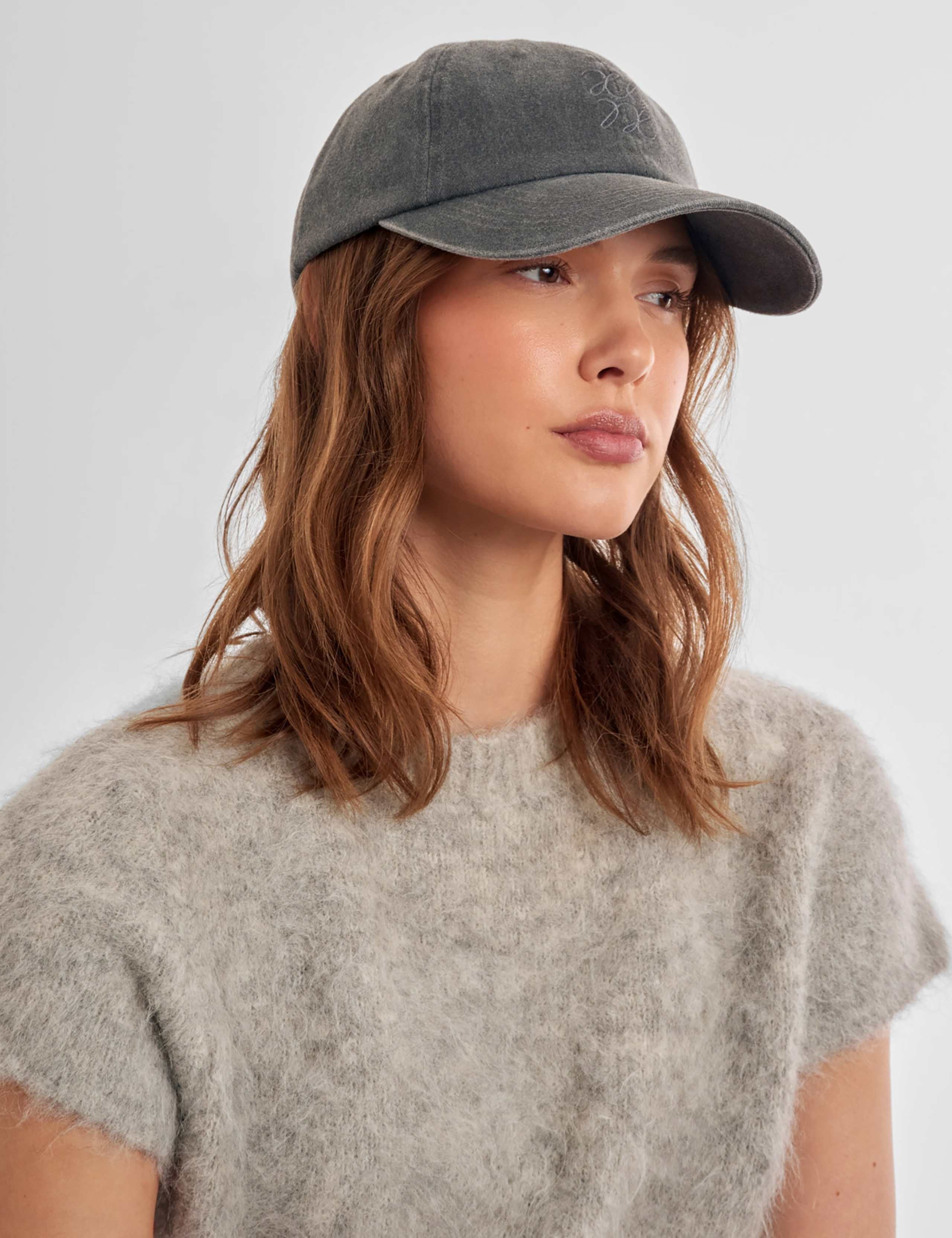 Pure Cotton Embroidered Logo Cap 2 of 5