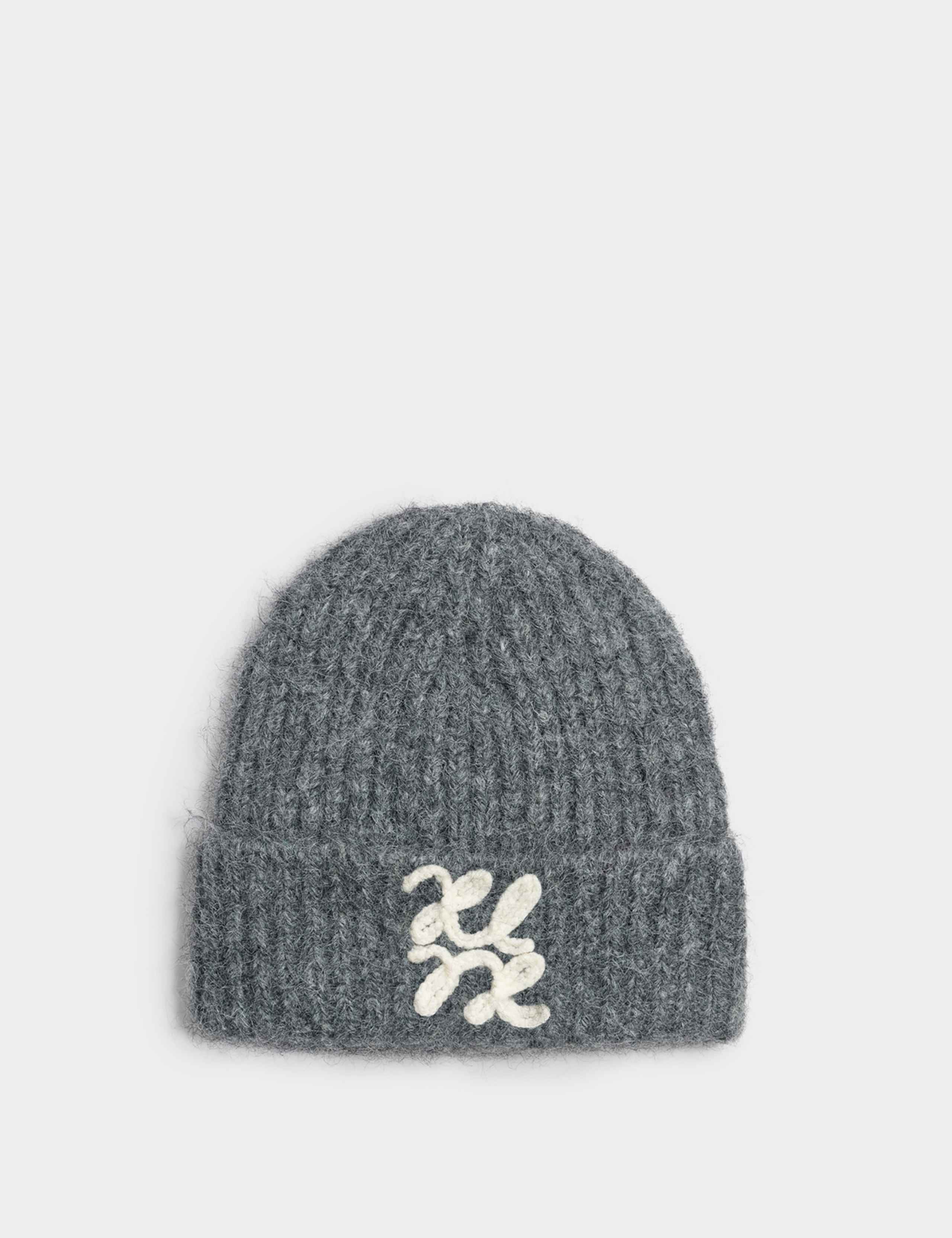 Rib Logo Appliqué Beanie Hat 2 of 4