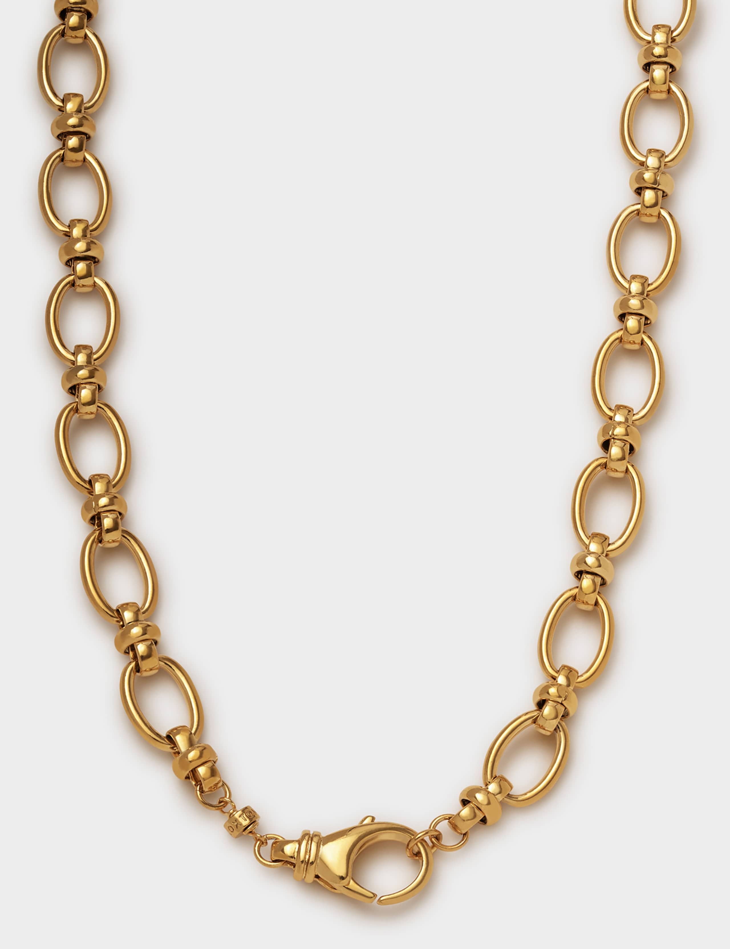 Short Gold Coated Chunky Link Chain Necklace 3 of 5