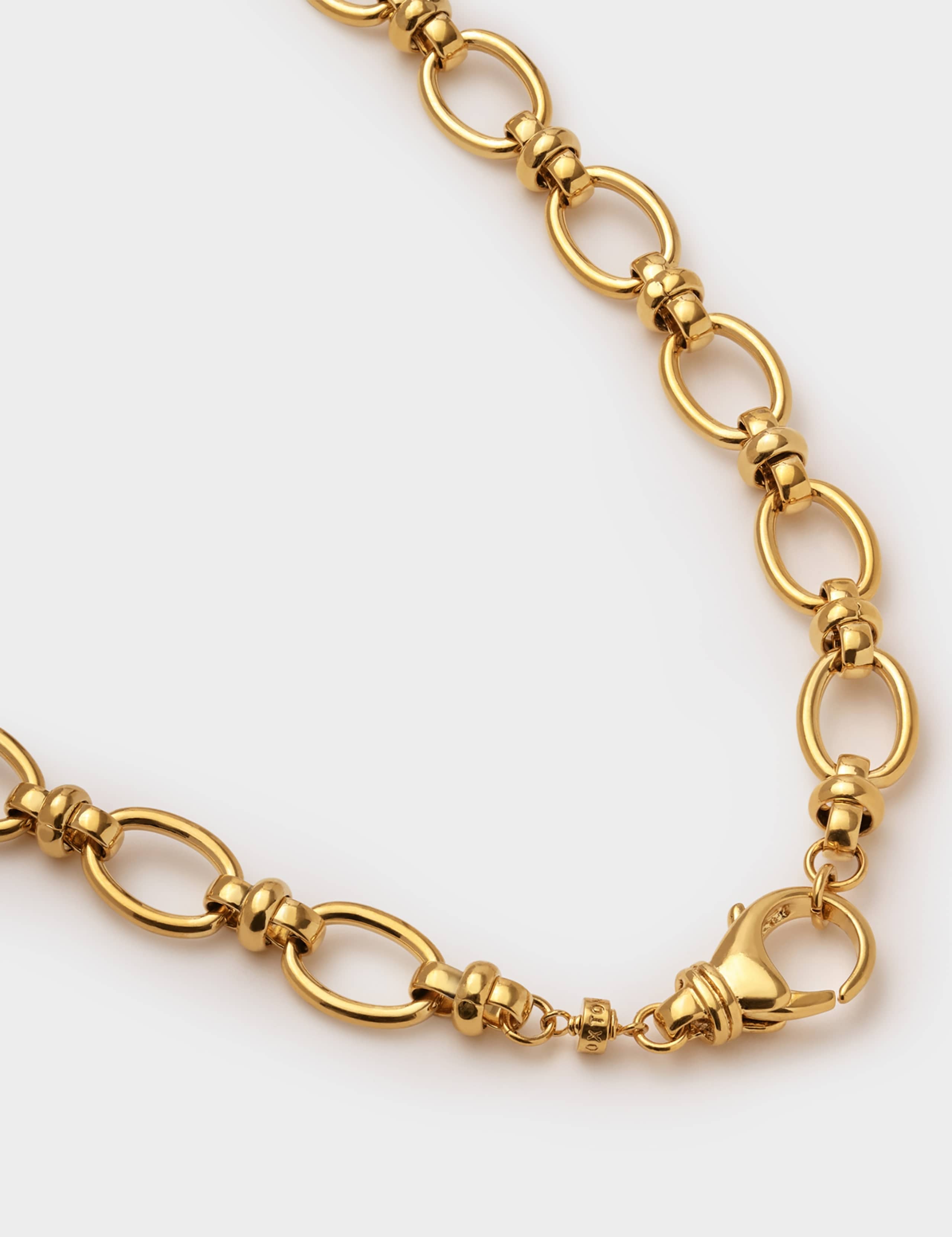 Short Gold Coated Chunky Link Chain Necklace 5 of 5