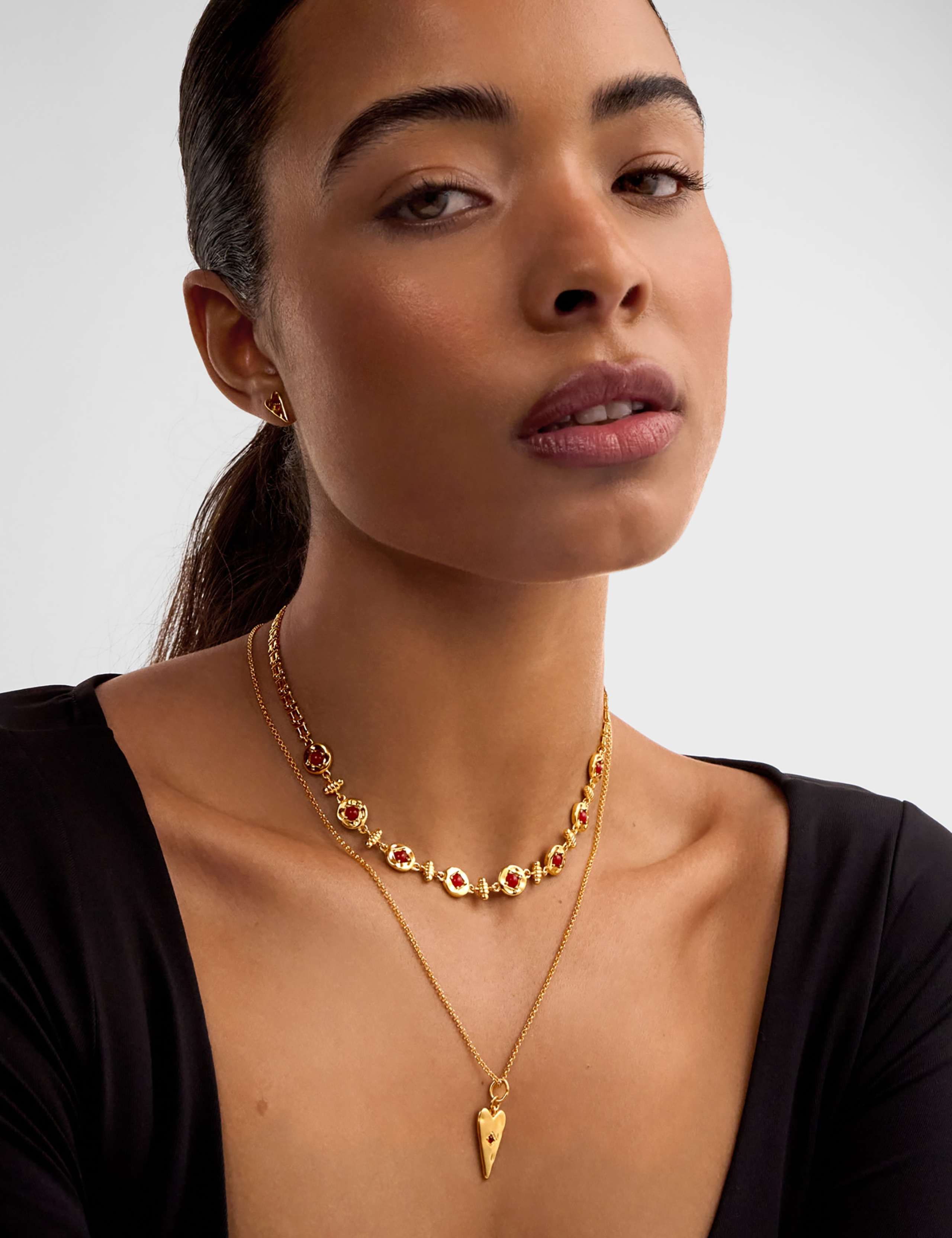 Gold Plated Link Necklace 1 of 5