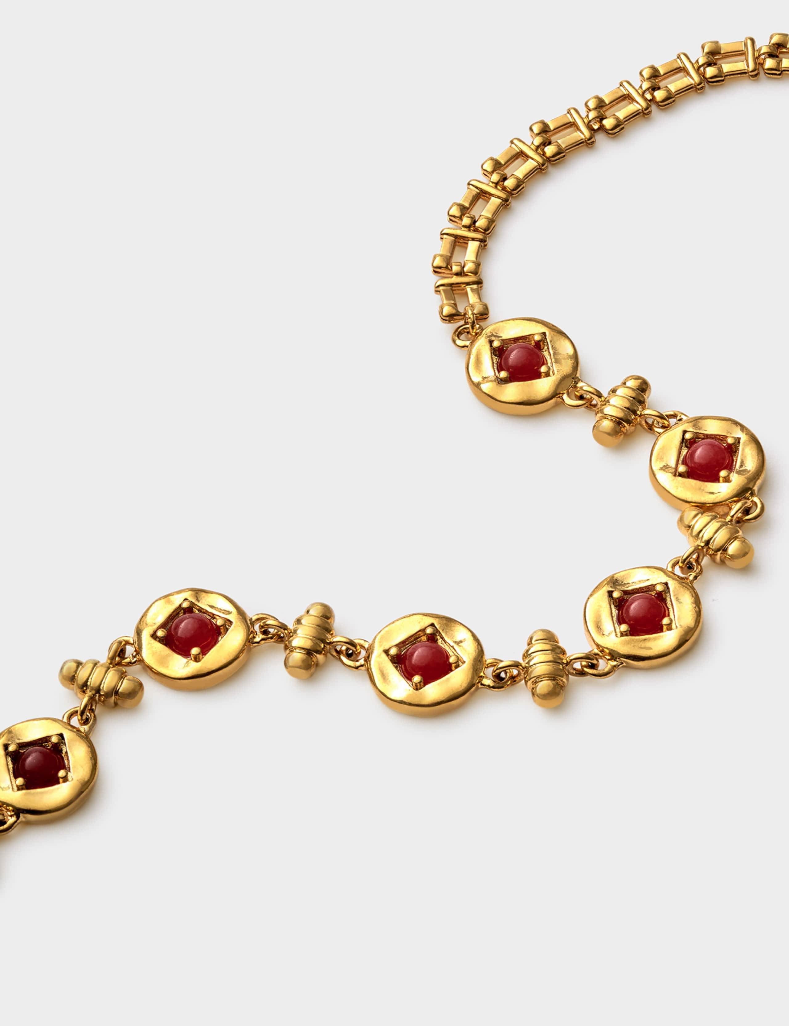 Gold Plated Link Necklace 5 of 5