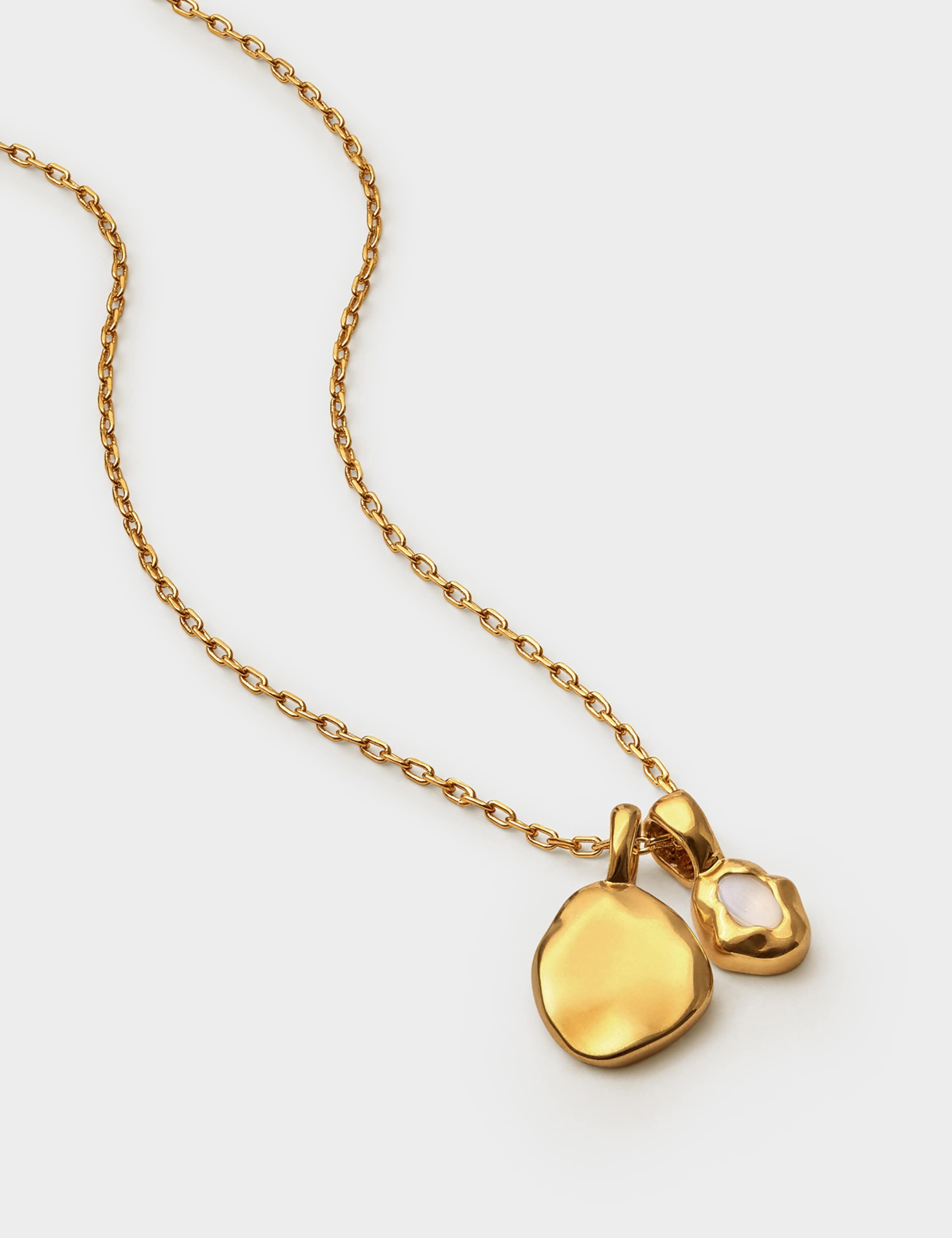 April Birthstone Rock Crystal Chain Necklace 3 of 6