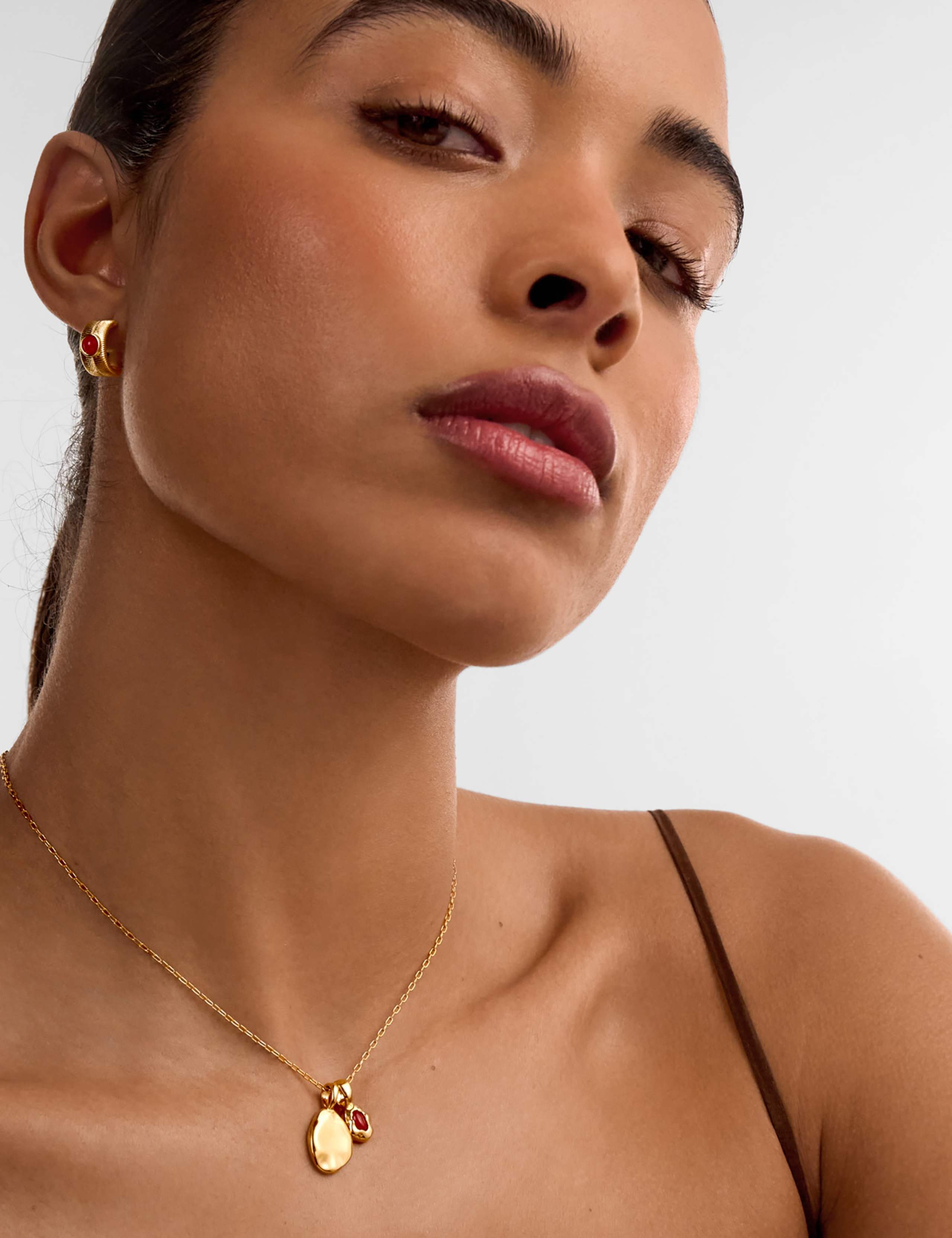 January Birthstone Garnet Chain Necklace 1 of 6