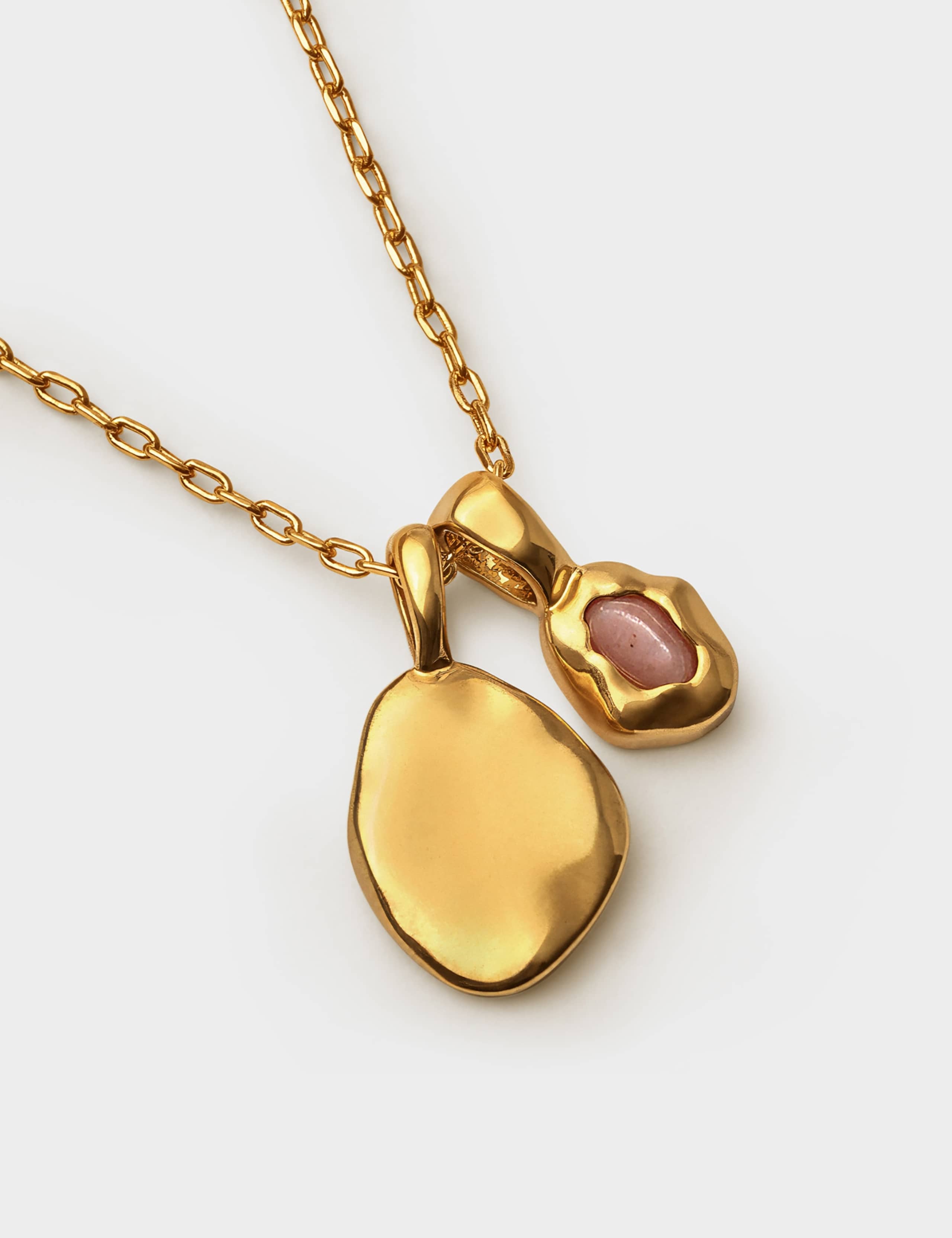 July Birthstone Sunstone Chain Necklace 4 of 6