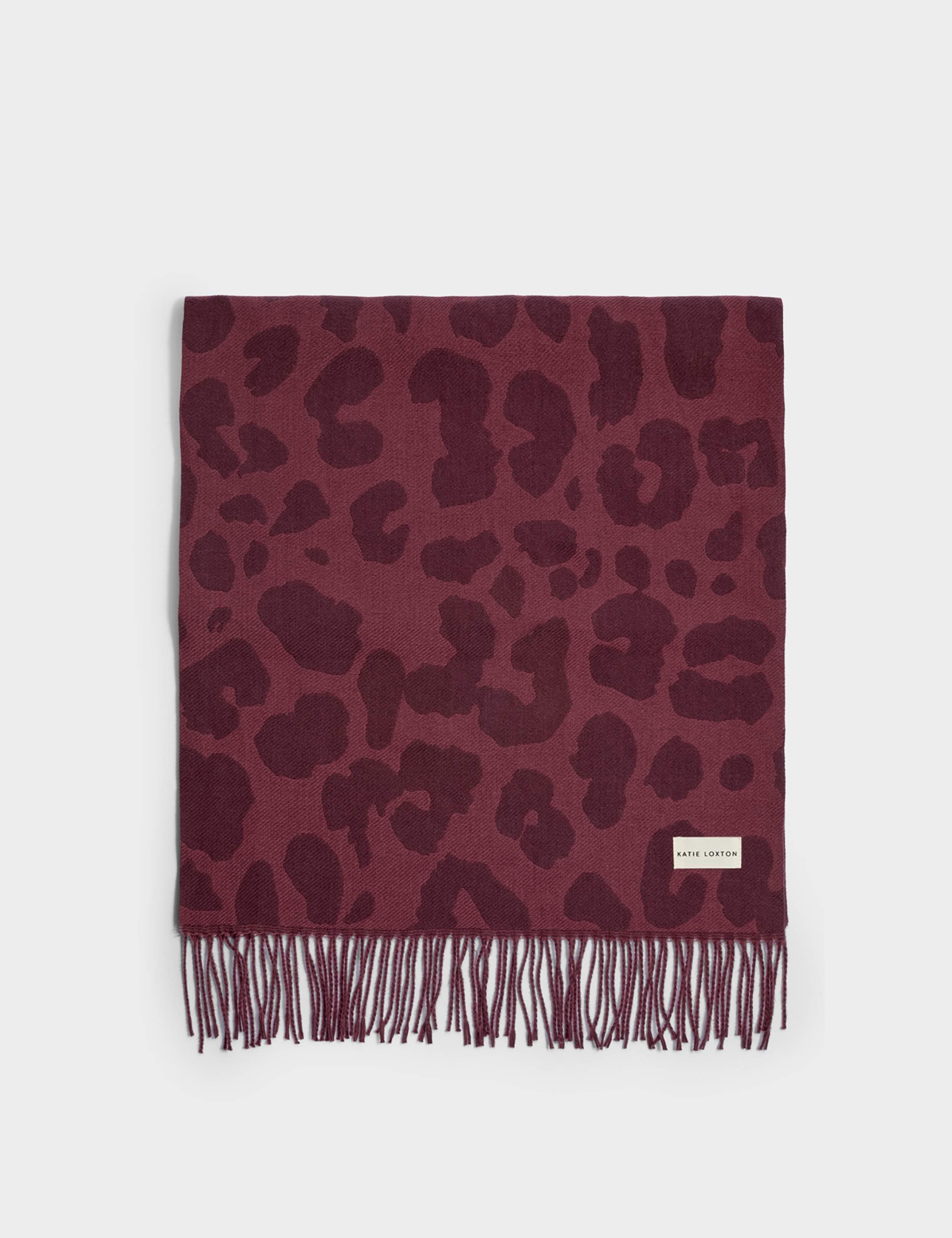 Leopard Print Blanket Scarf 2 of 4