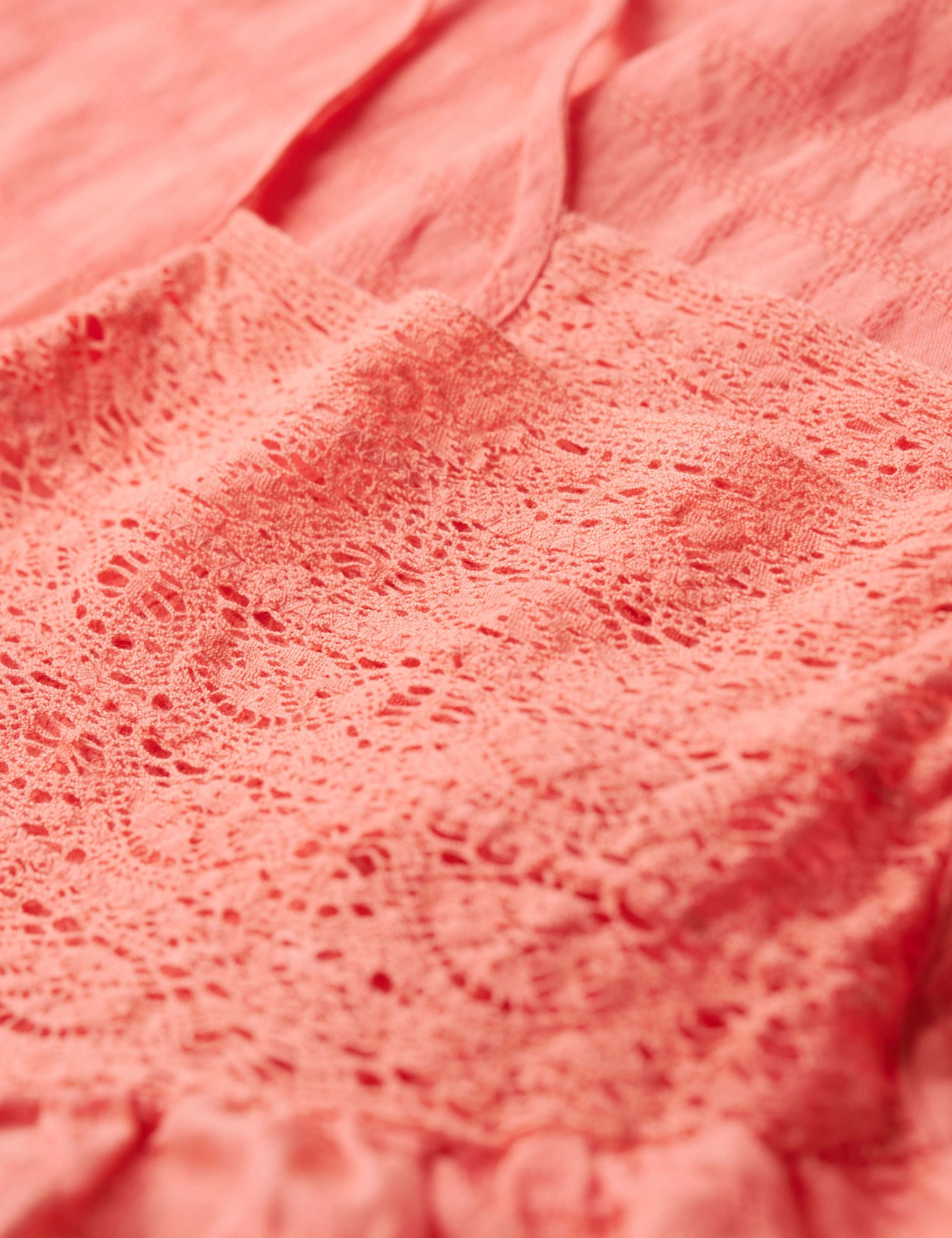 Textured Lace Detail Relaxed Cami Top 5 of 6