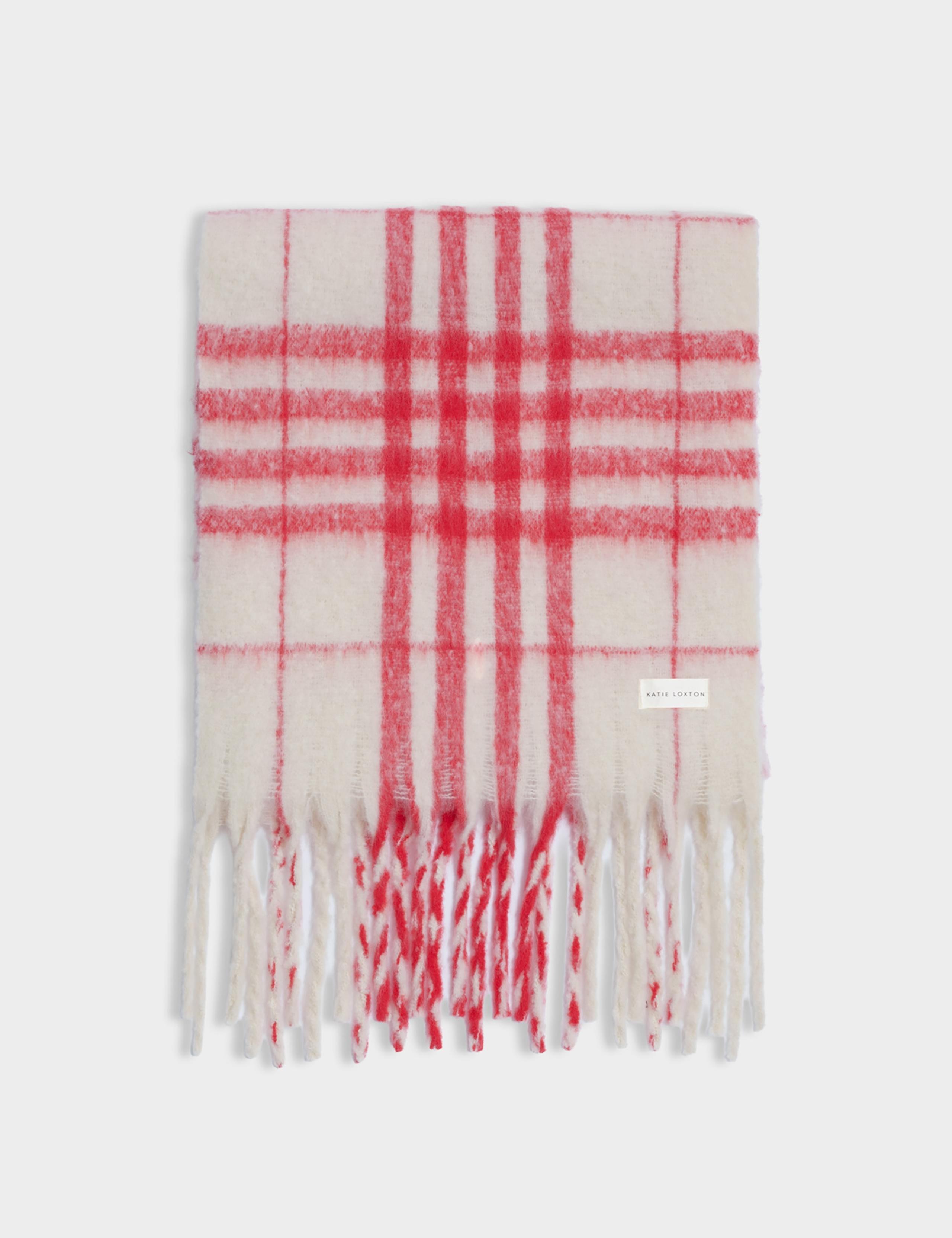 Brushed Checked Tassel Scarf 3 of 5