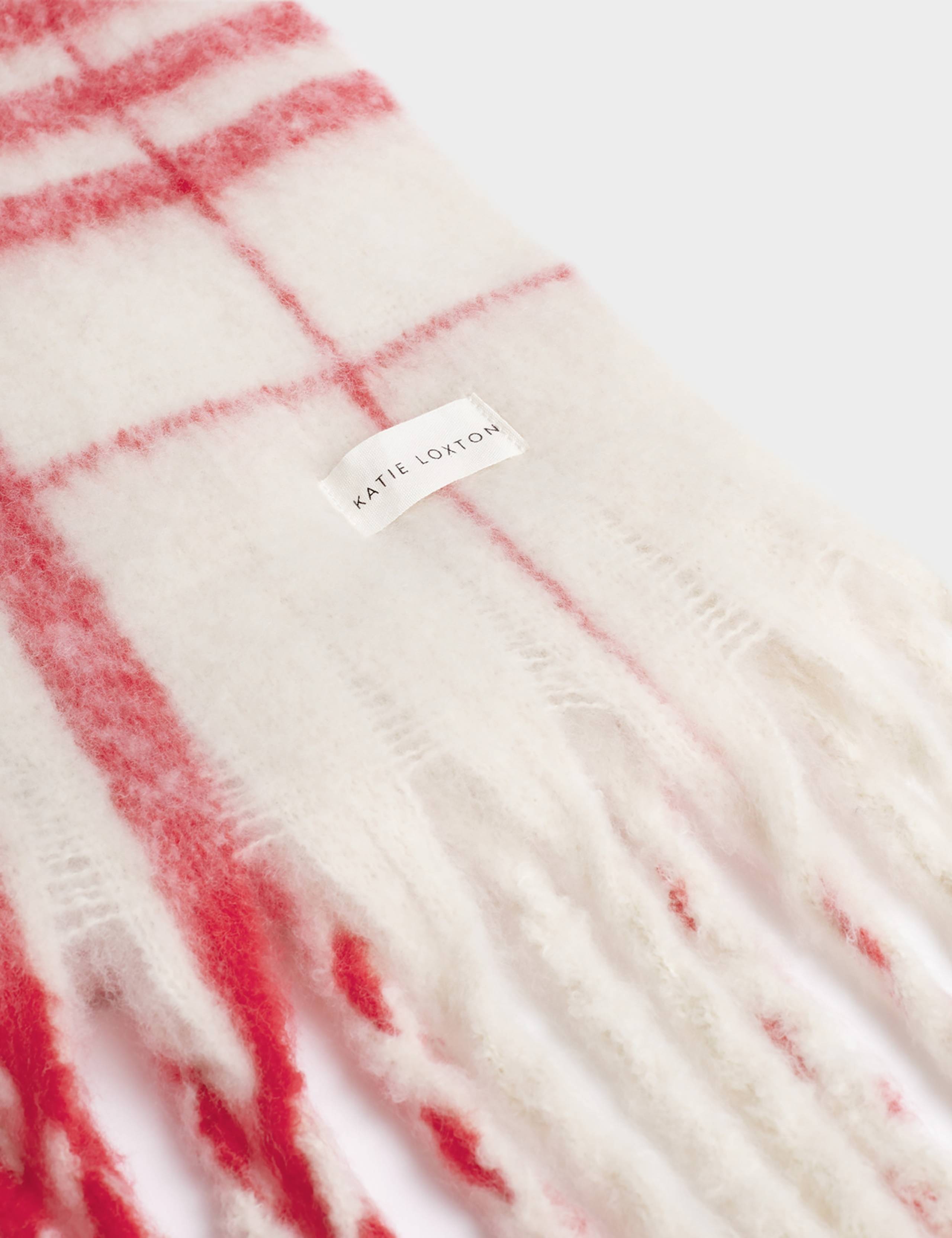 Brushed Checked Tassel Scarf 5 of 5