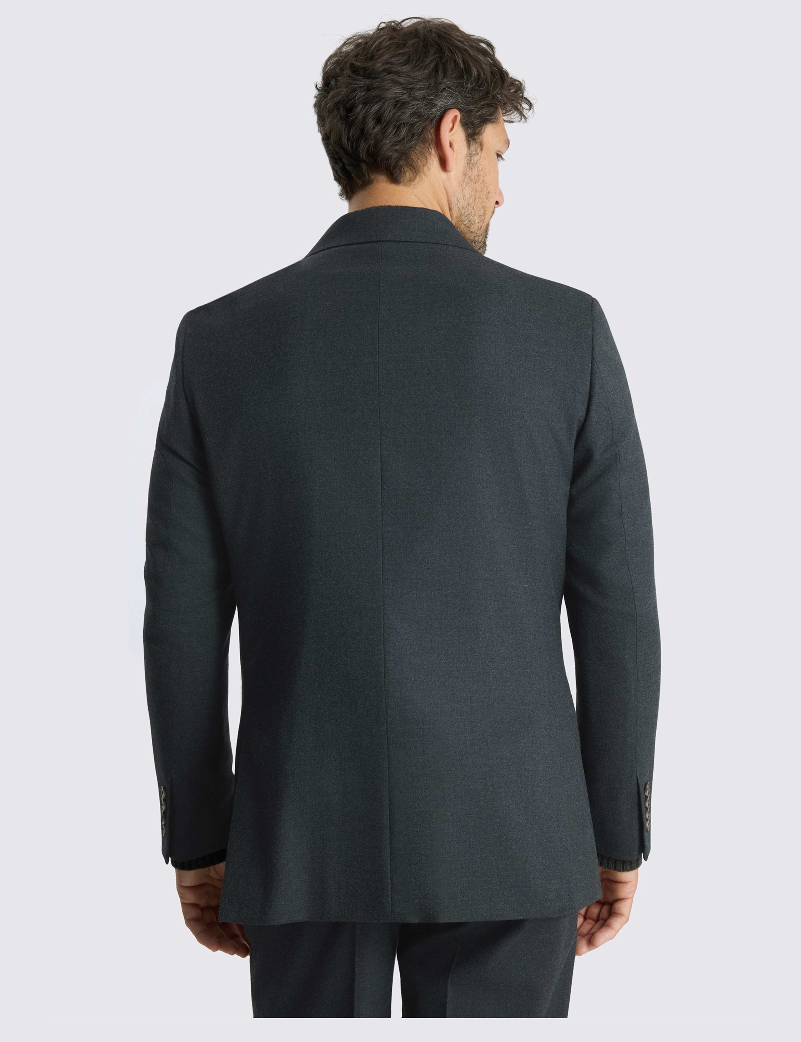 Relaxed Fit Flannel Stretch Suit Jacket 3 of 4