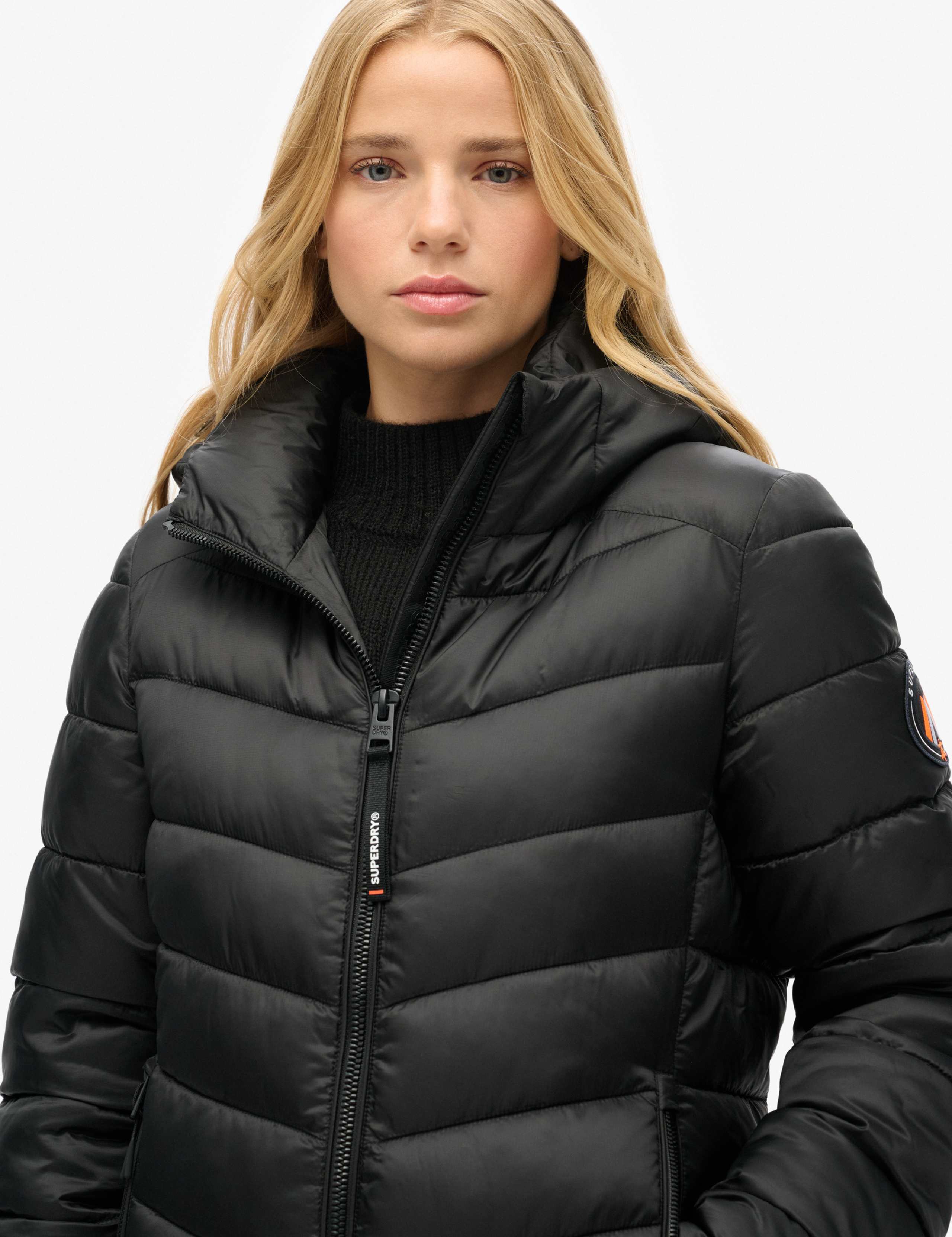 Padded Quilted Hooded Longline Jacket 4 of 7