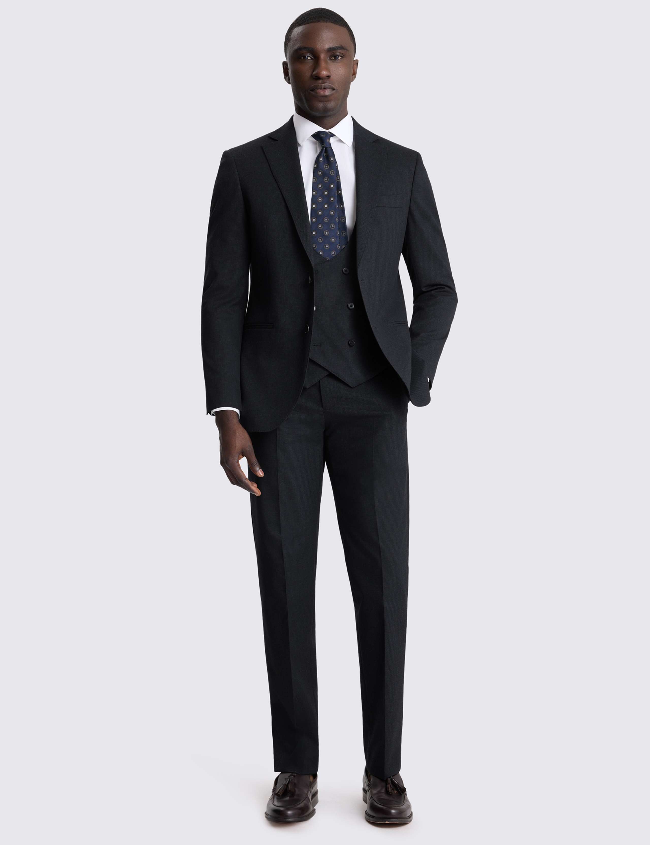 Tailored Fit Puppytooth Stretch Suit Jacket 2 of 7