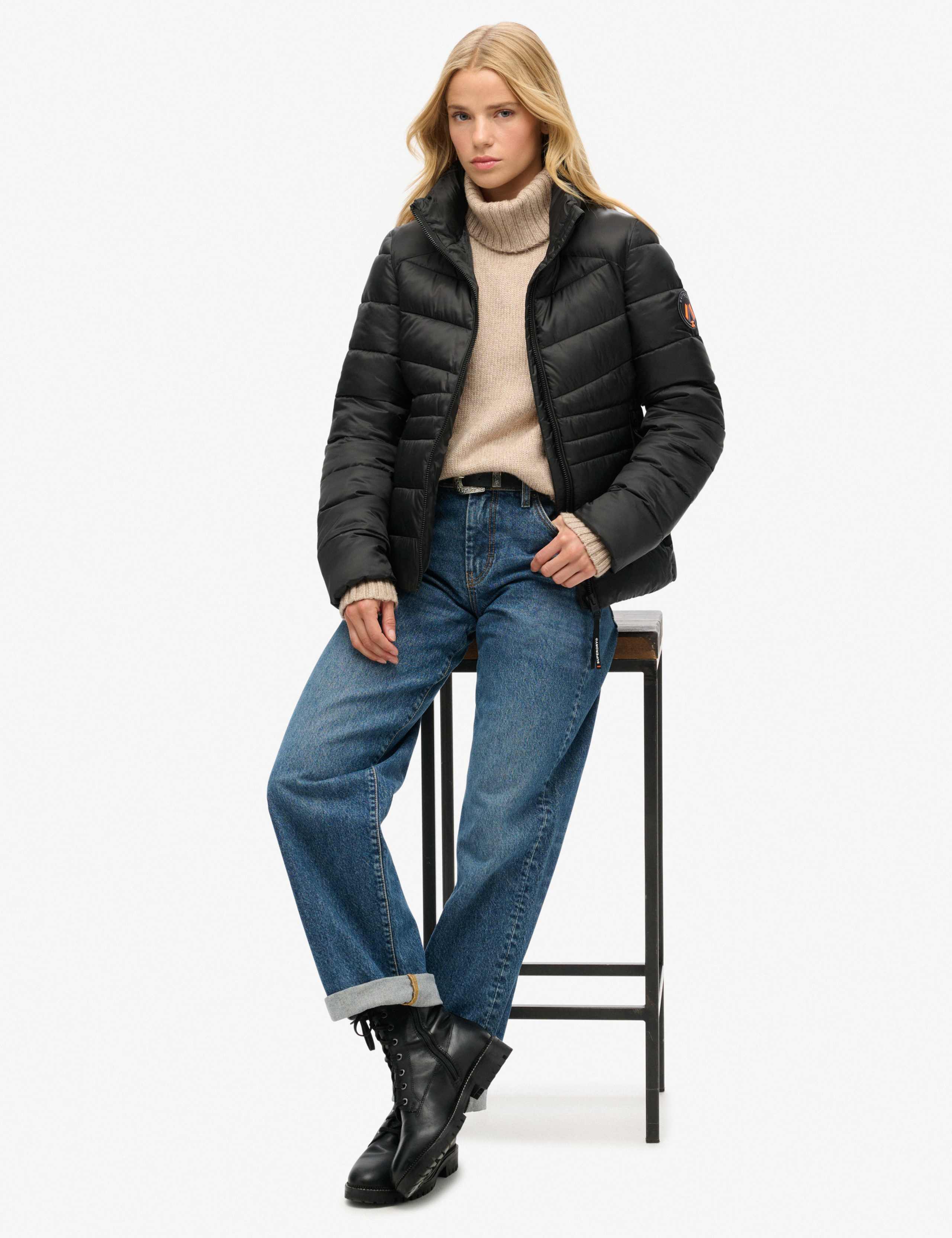 Quilted Padded Funnel Neck Jacket 2 of 6