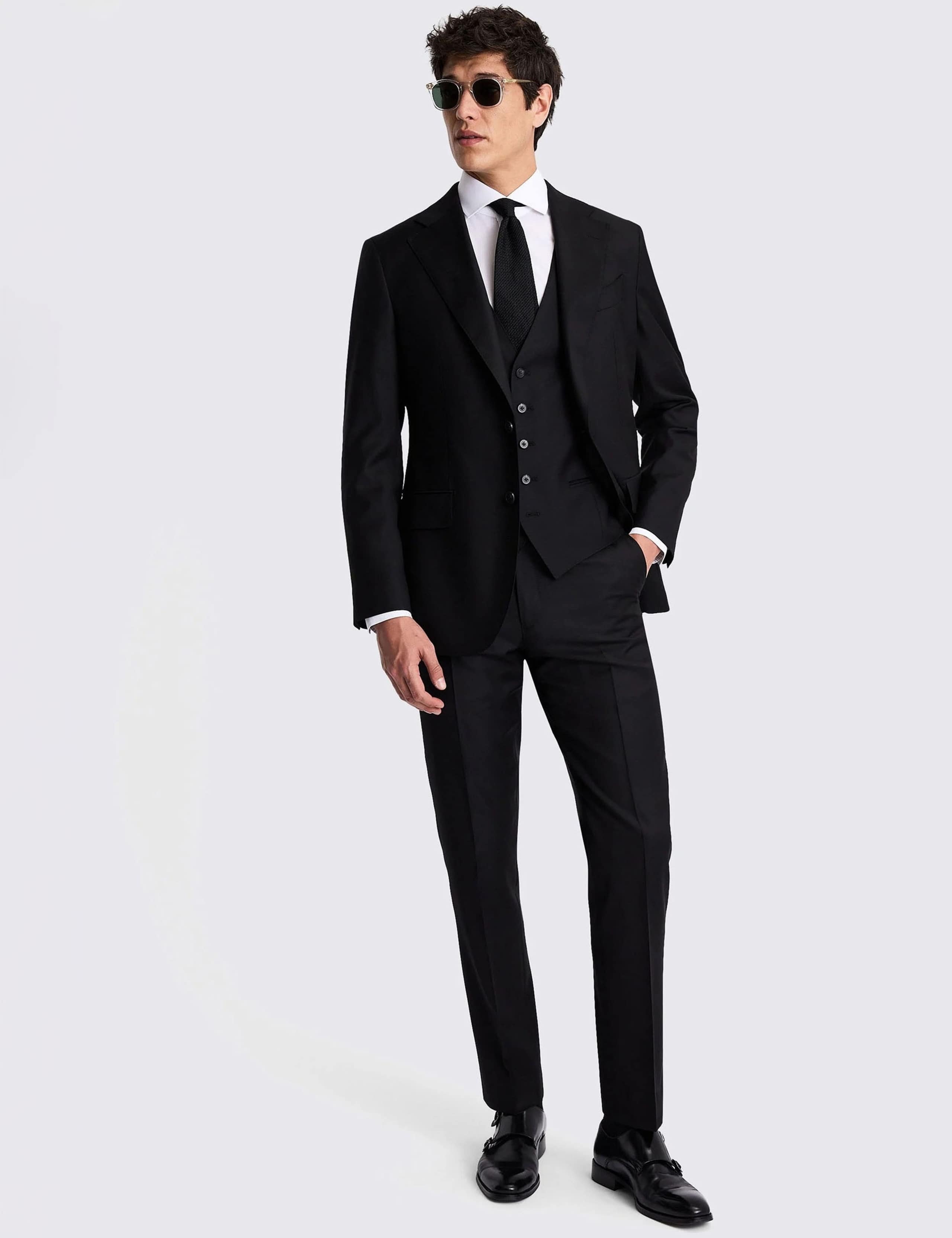 Tailored Fit Italian Wool Twill Suit Jacket 2 of 6