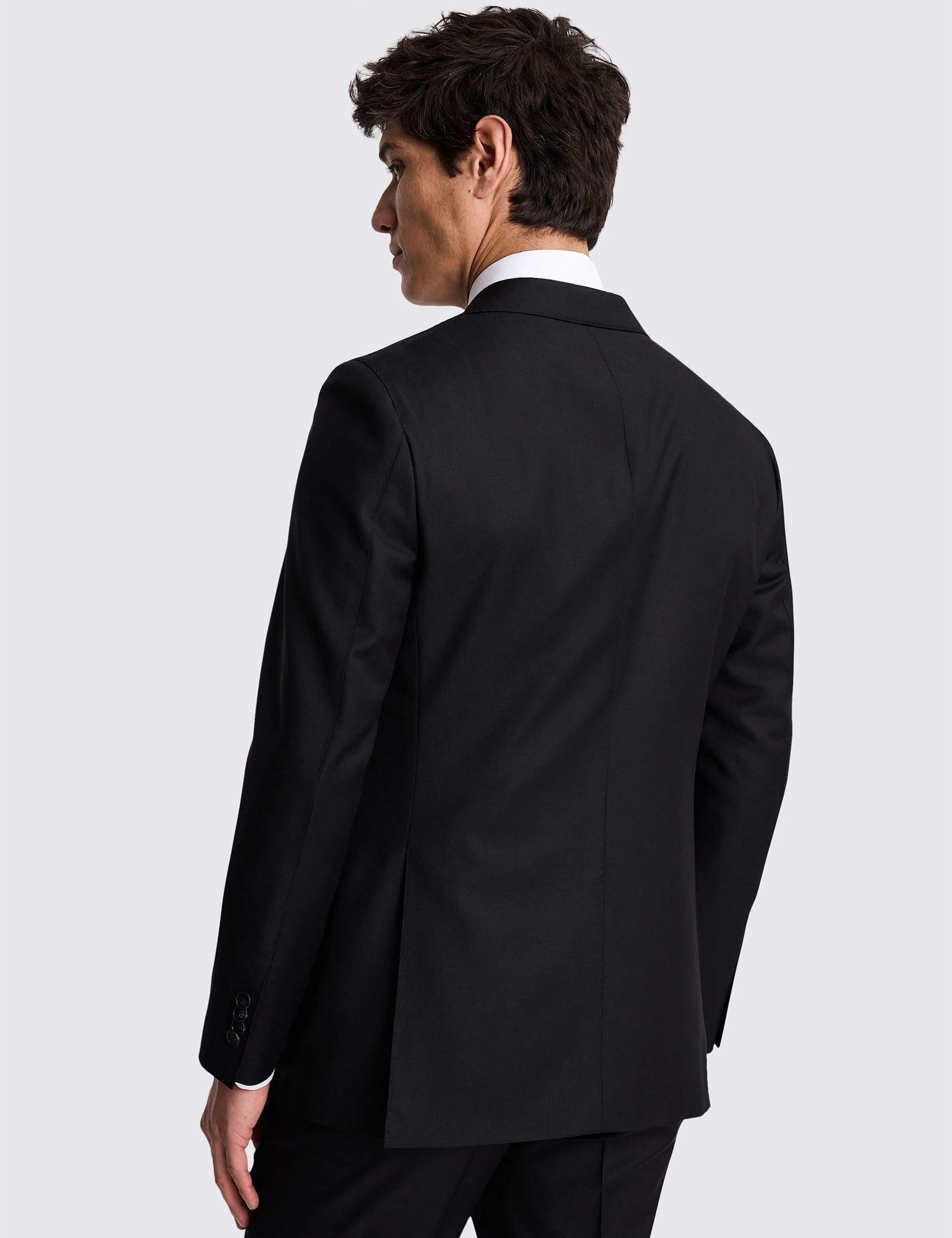Tailored Fit Italian Wool Twill Suit Jacket 3 of 6