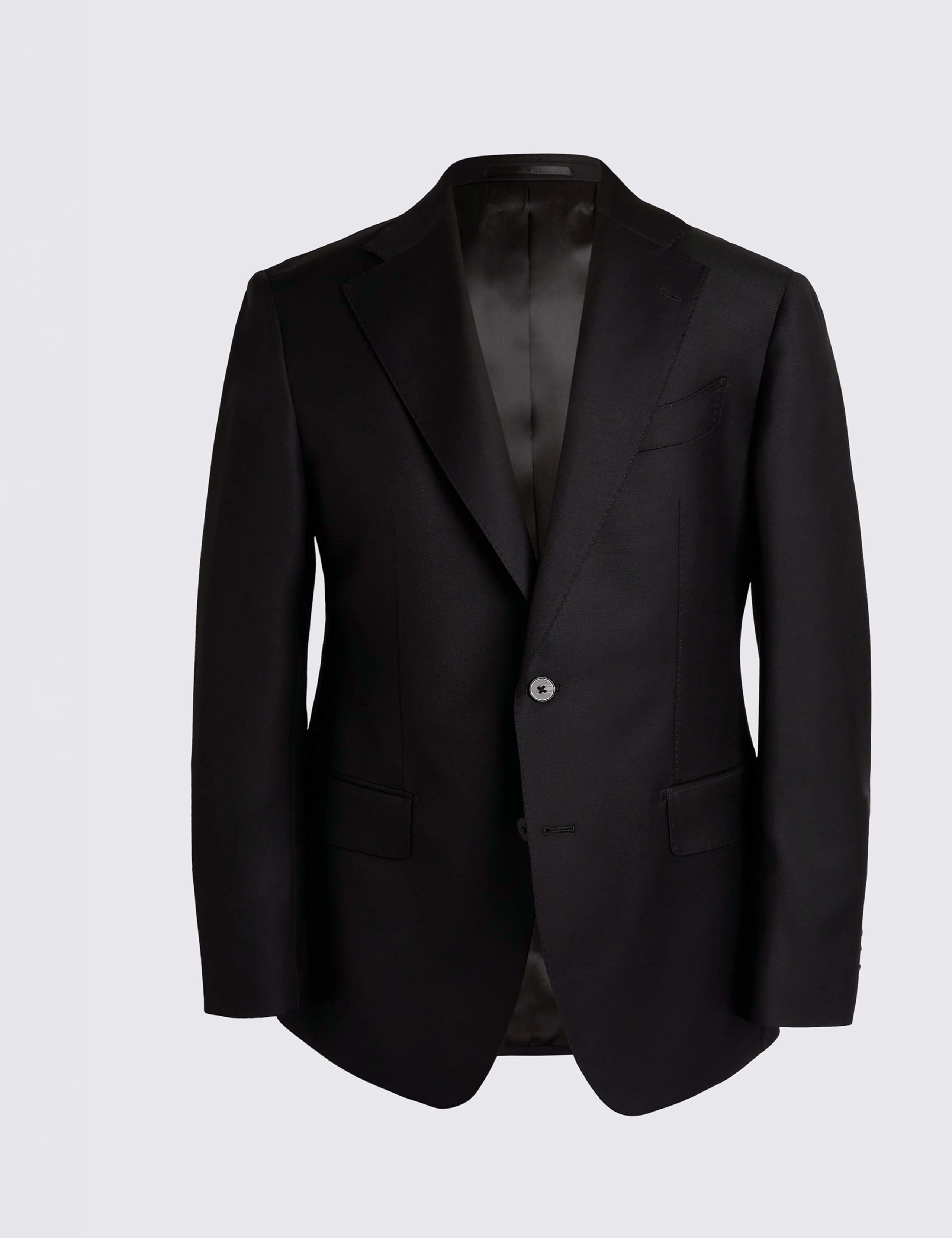 Tailored Fit Italian Wool Twill Suit Jacket 5 of 6
