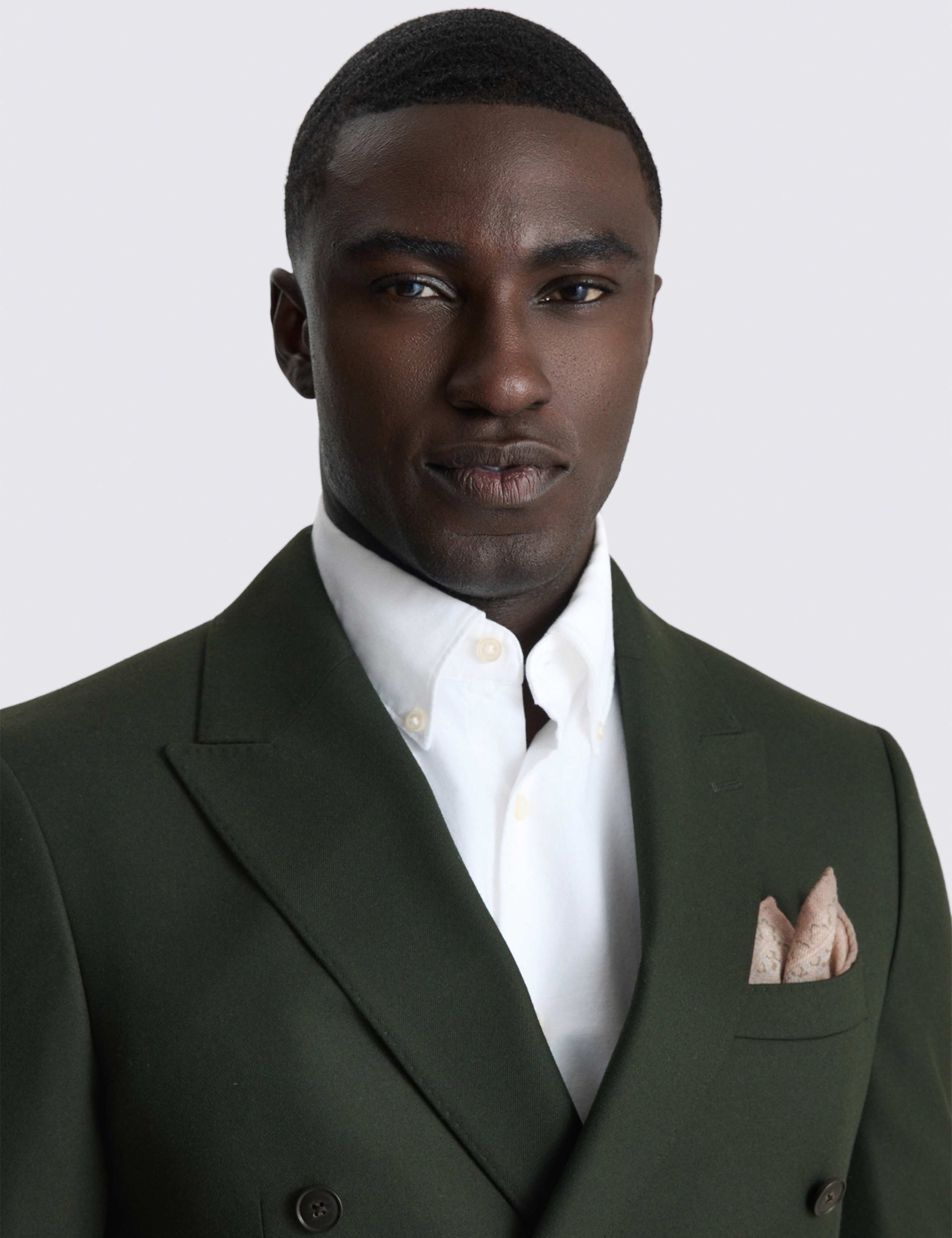 Slim Fit Double Breasted Suit Jacket 4 of 5
