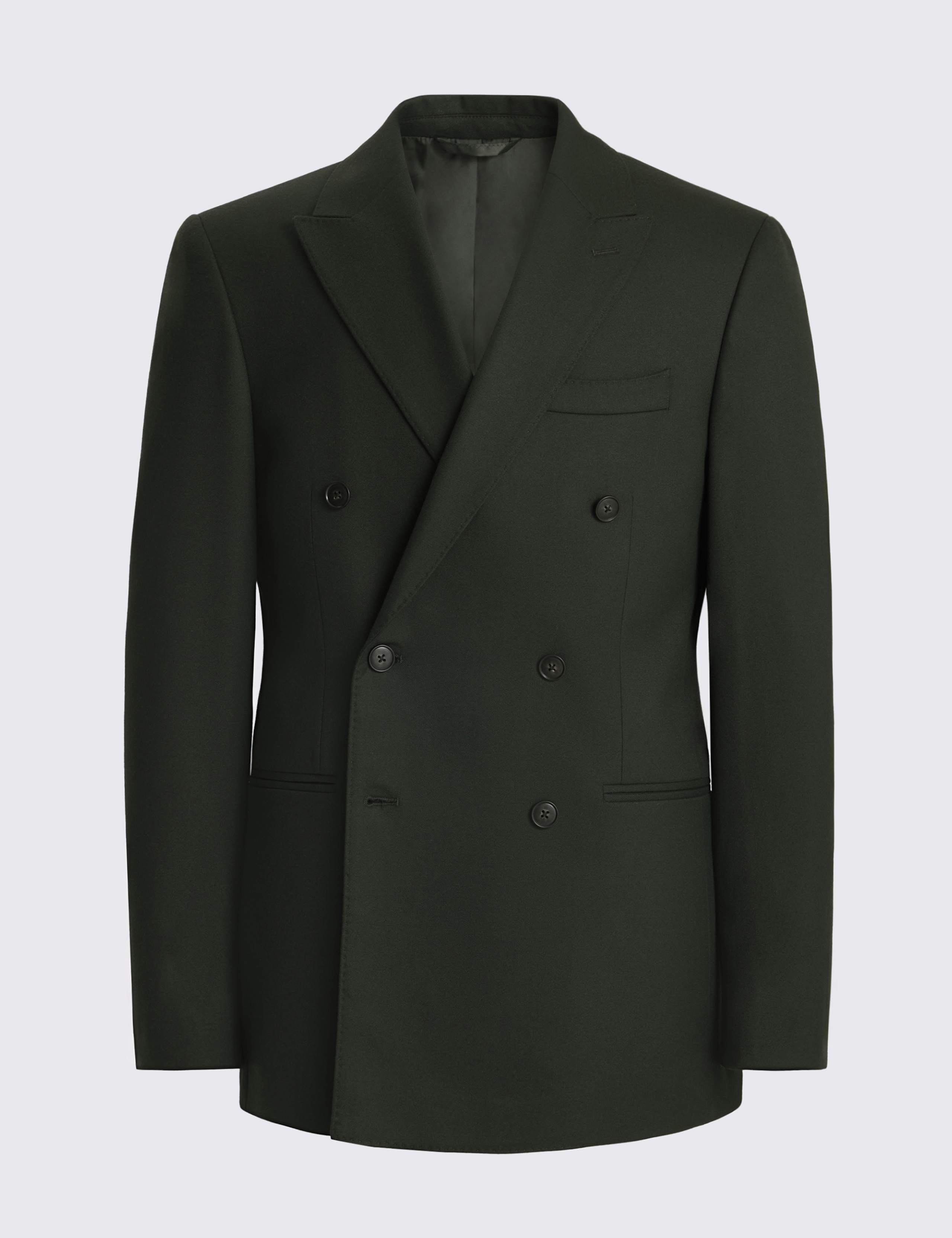 Slim Fit Double Breasted Suit Jacket 5 of 5
