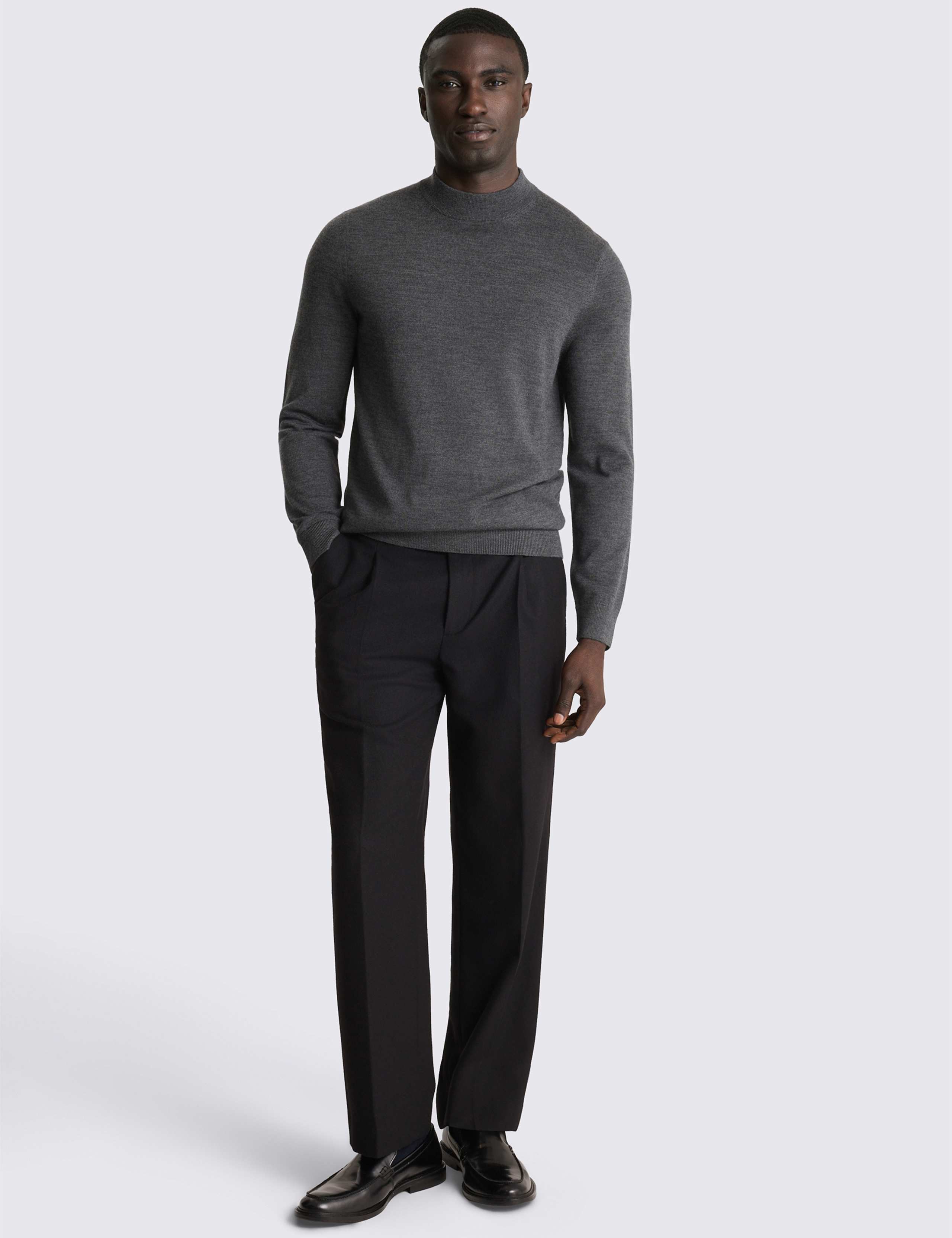 Merino Wool Rich High Neck Jumper 2 of 3