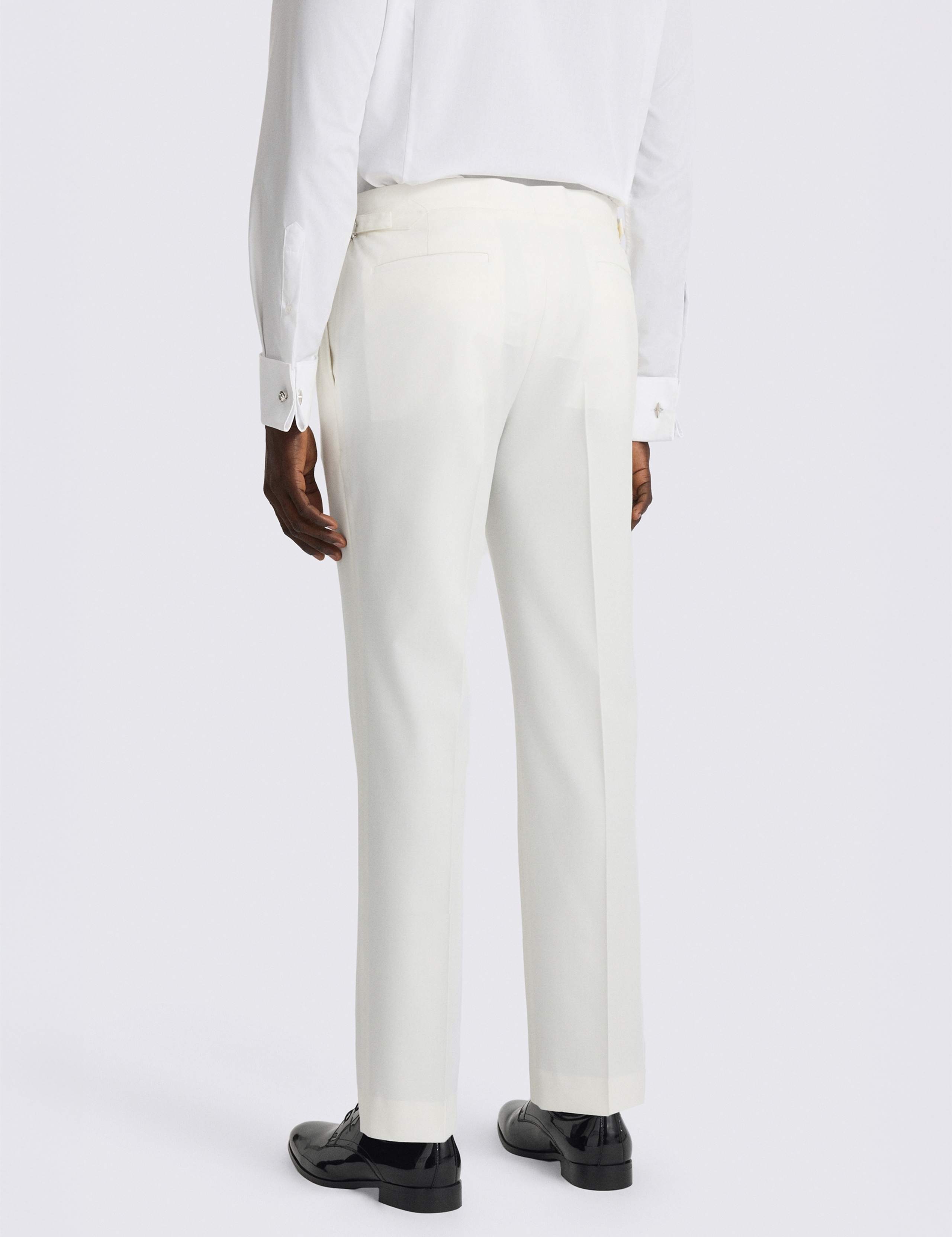 Tailored Fit Wool Blend Tuxedo Trousers 3 of 3
