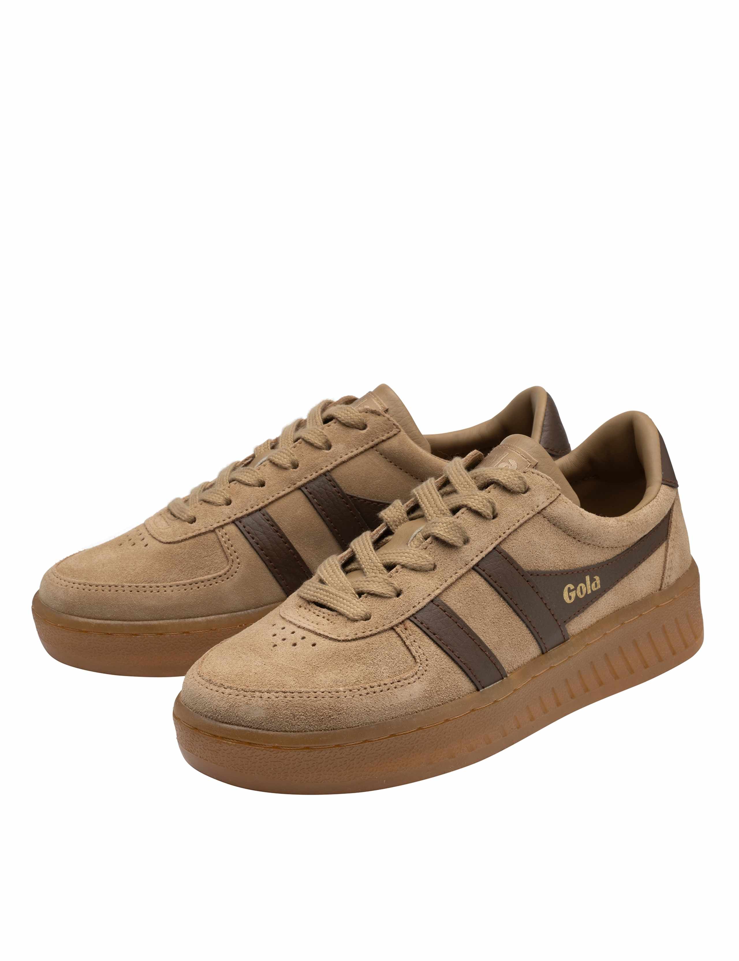 Grandslam Suede Lace Up Platform Trainers 3 of 5