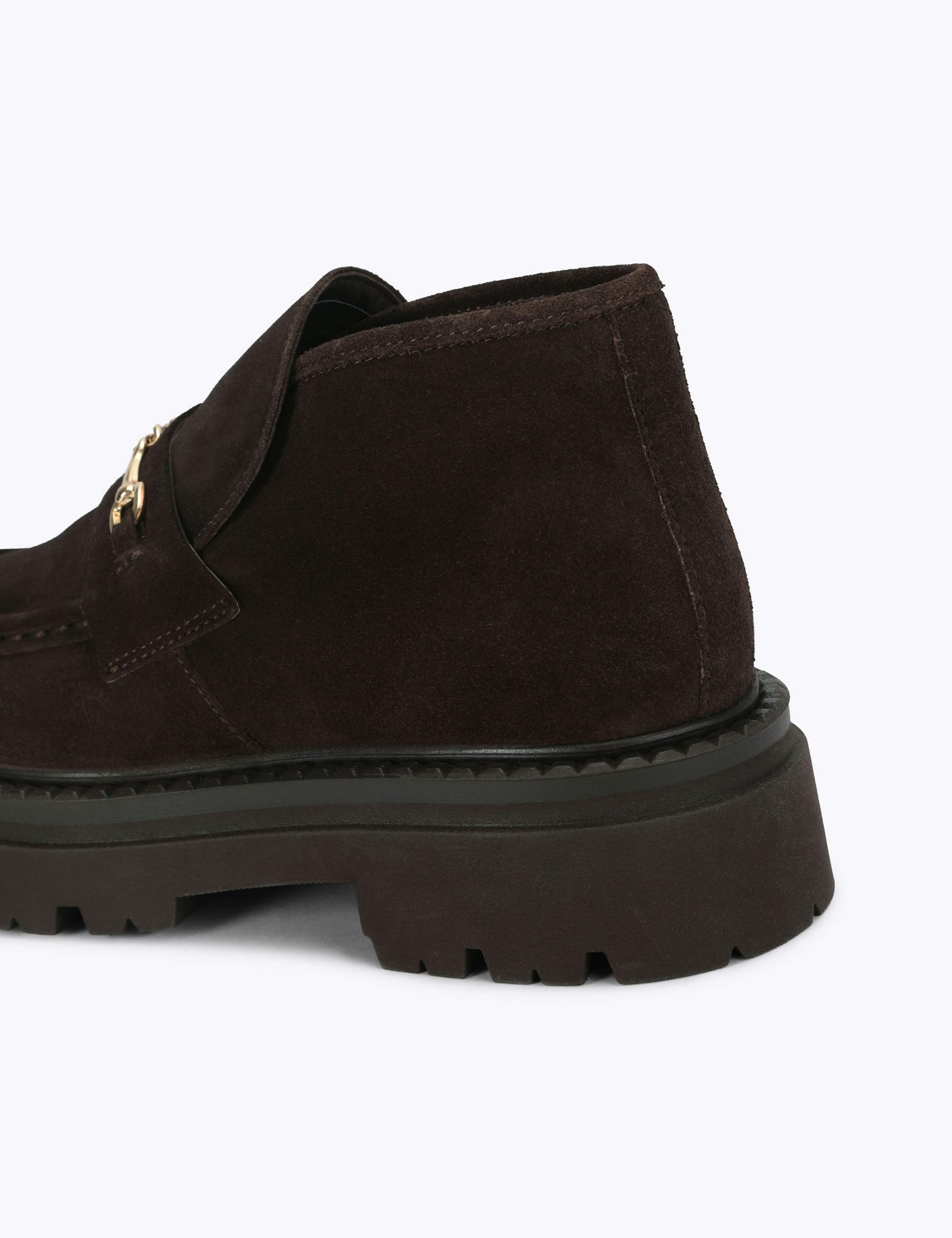 Suede Flat Round Toe Ankle Boots 4 of 4