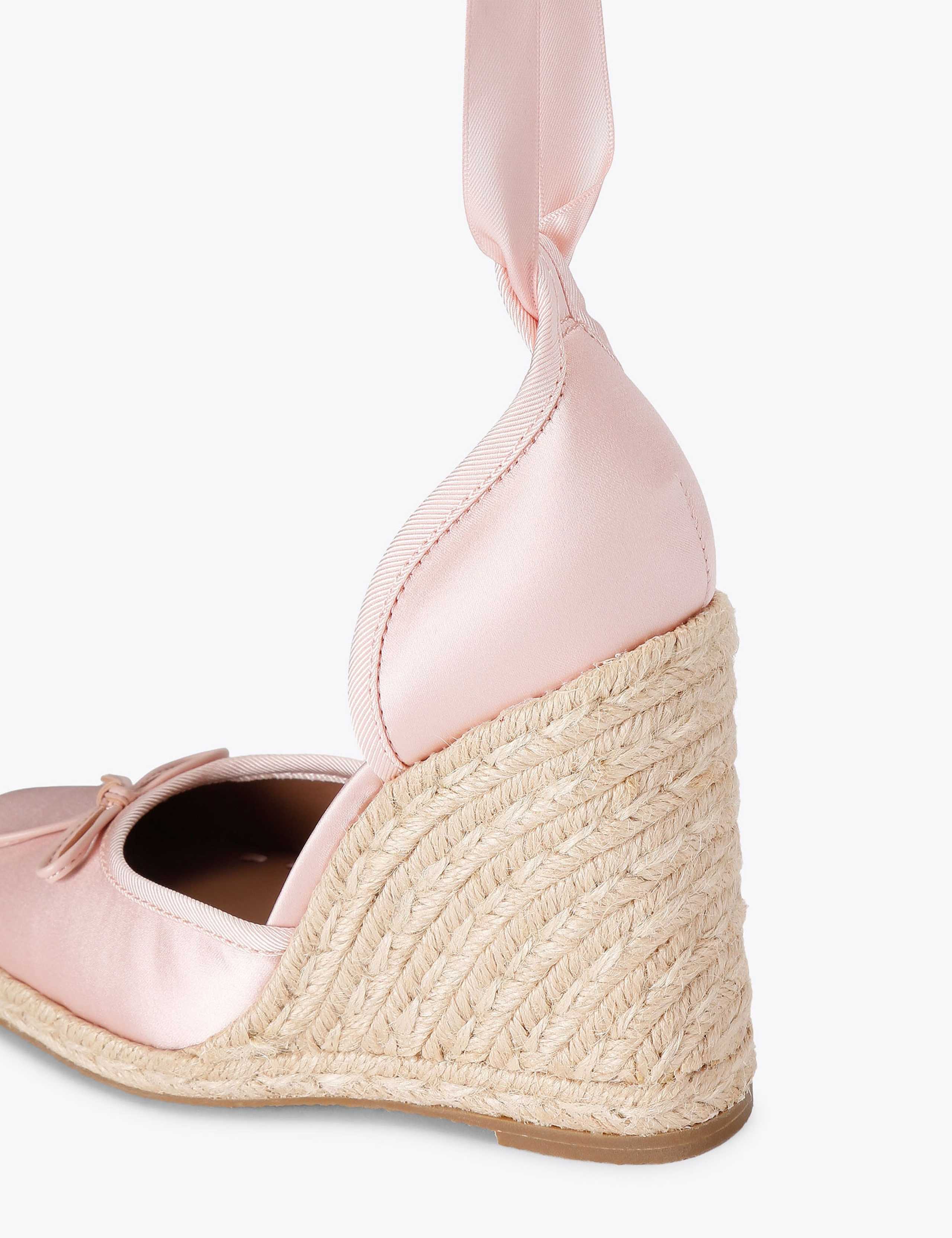 Varina Satin Wedge Sandals 5 of 5
