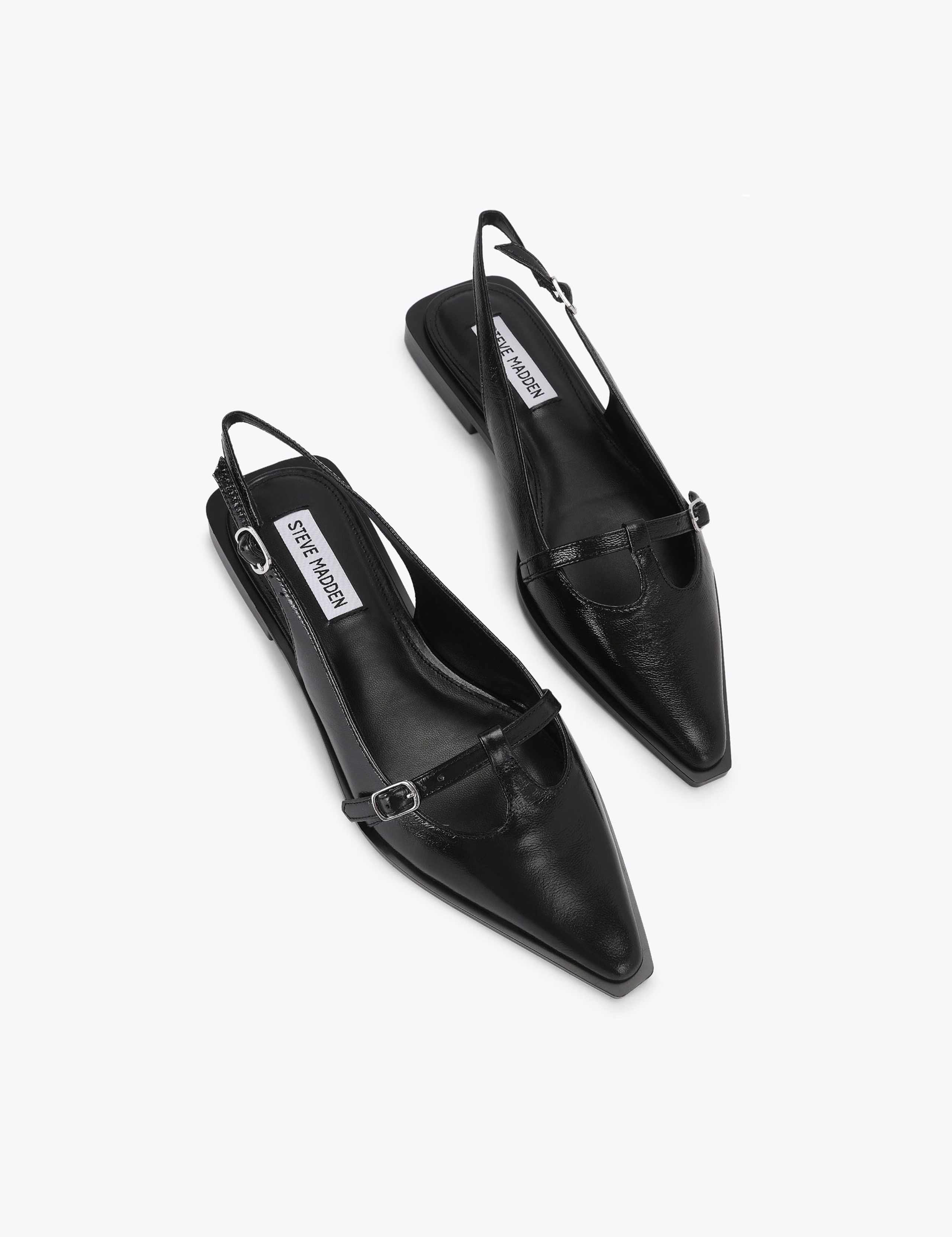Leather Flat Pointed Slingback Shoes 2 of 4