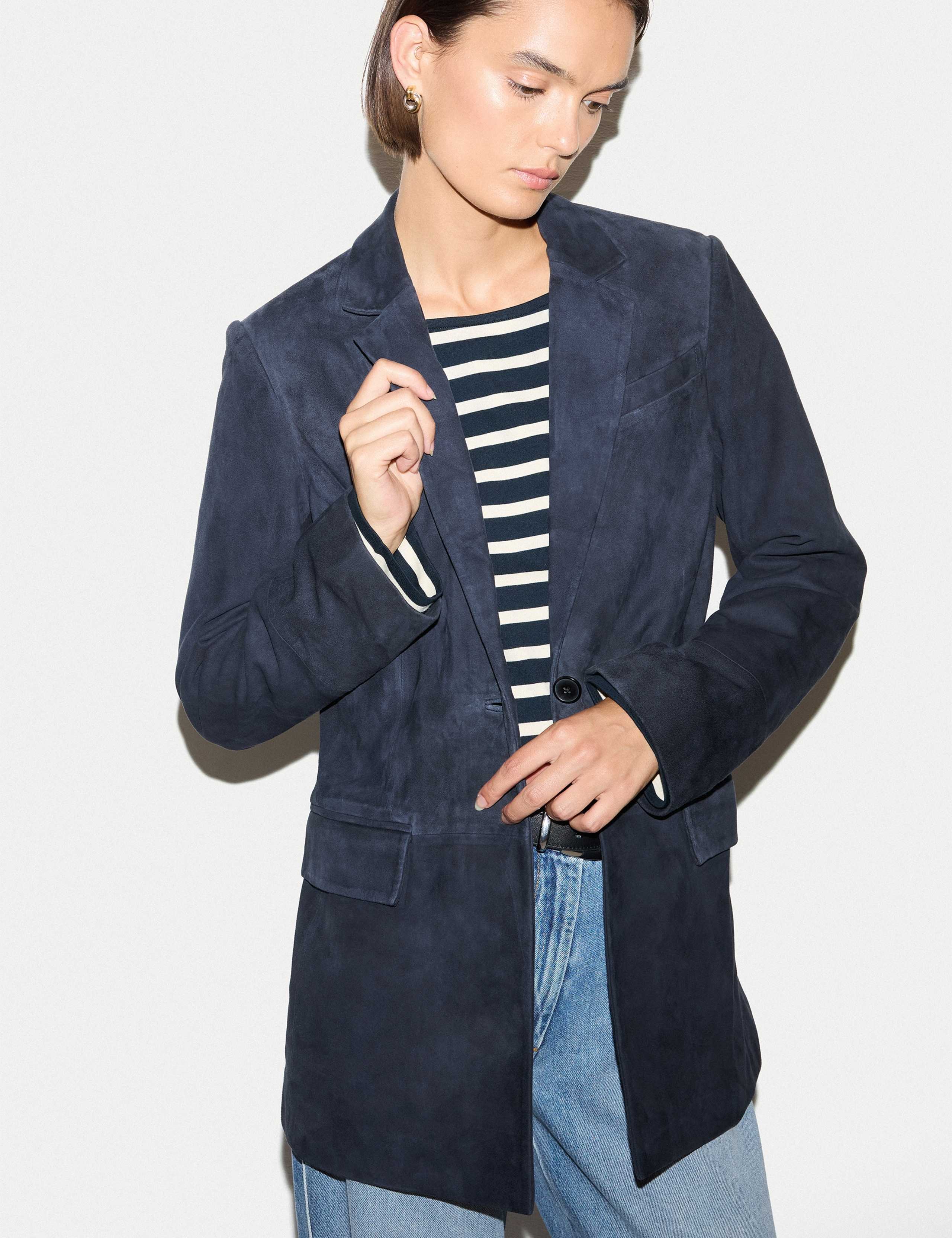 Suede Tailored Jacket 3 of 7