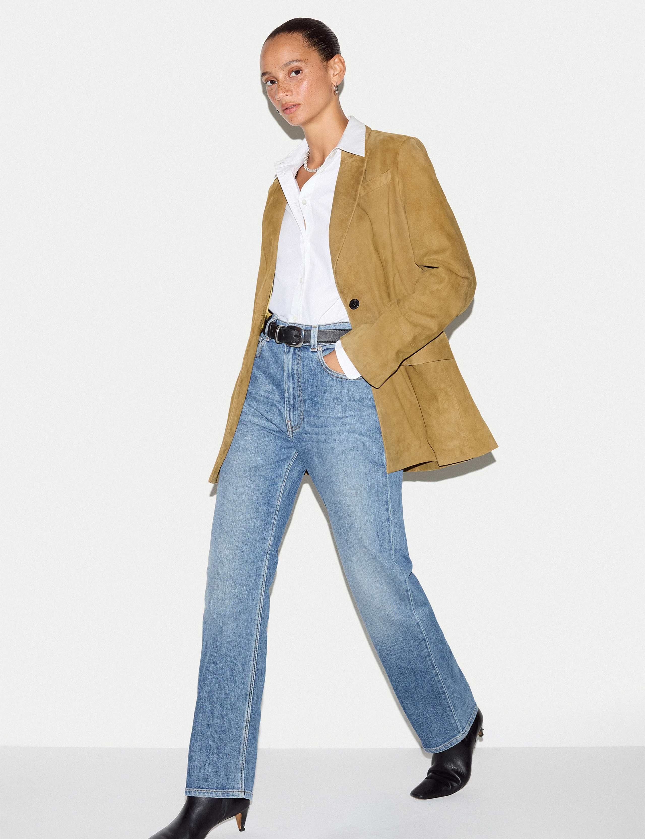 Suede Tailored Jacket 2 of 5