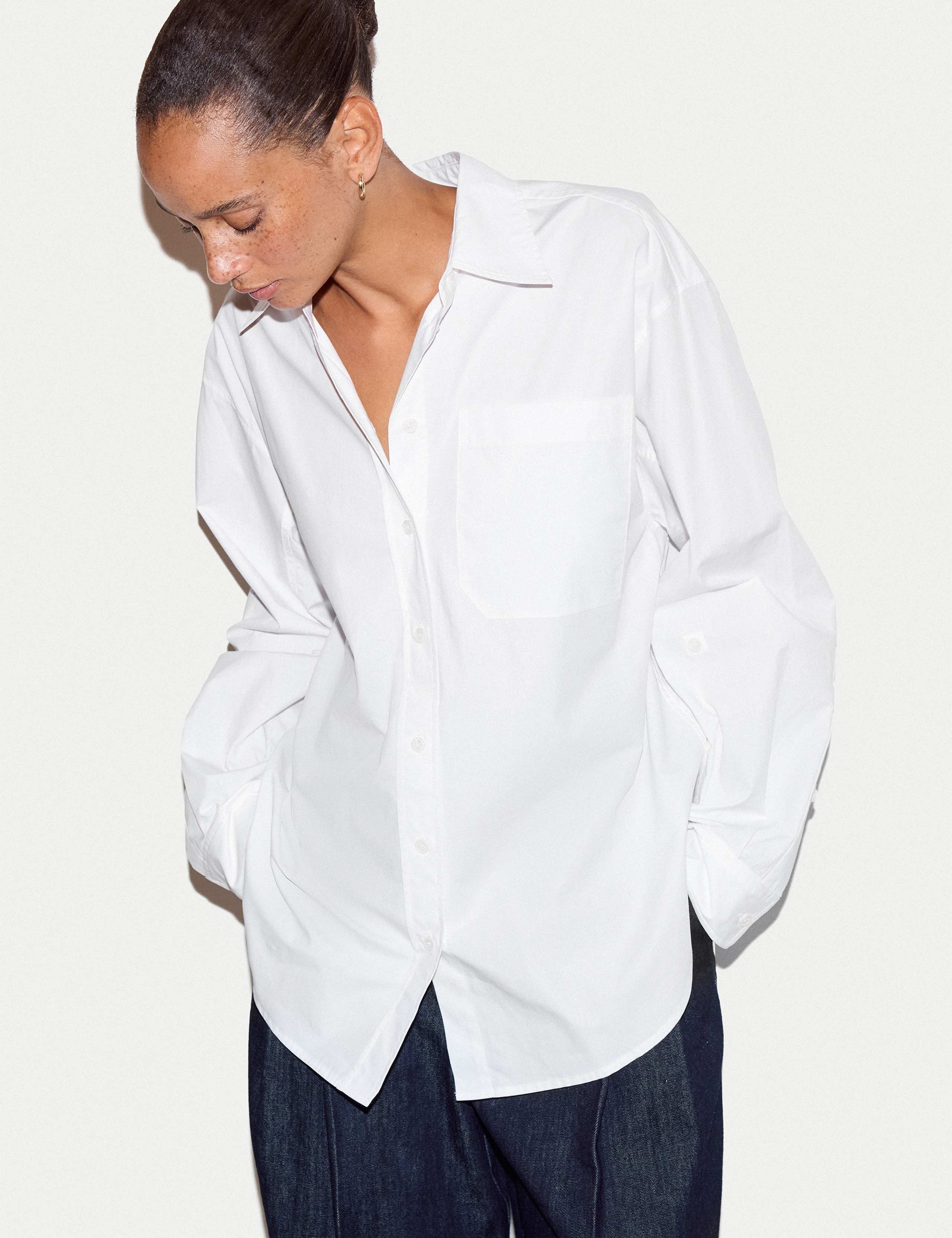 Pure Cotton Oversized Collared Shirt 2 of 6