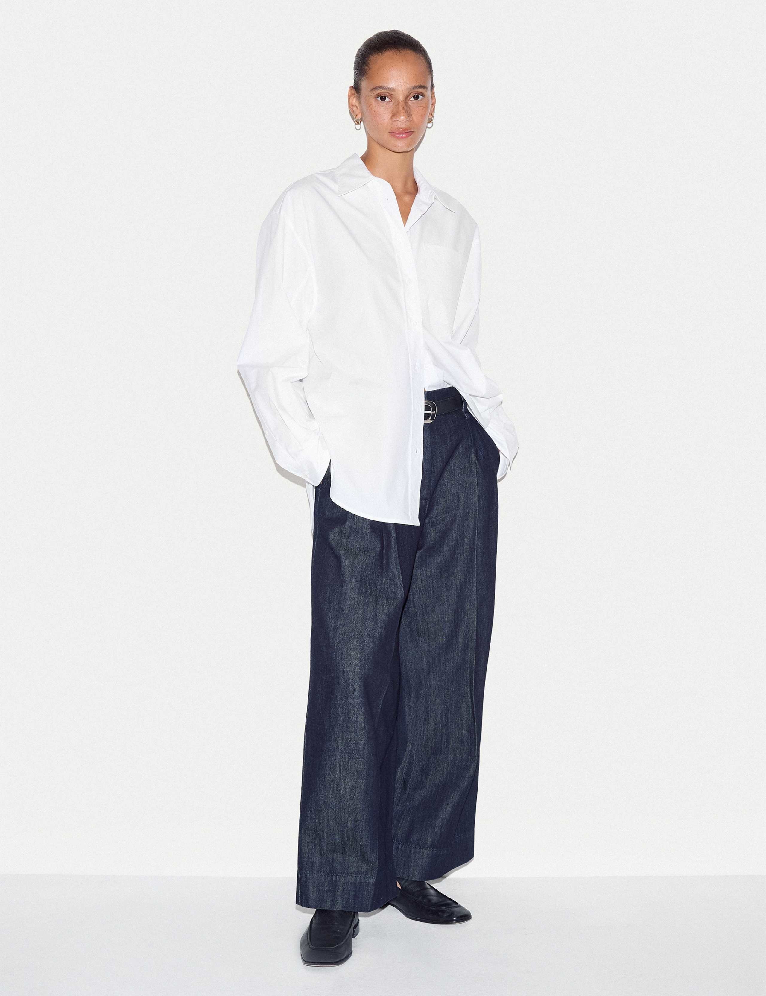 Pure Cotton Oversized Collared Shirt 3 of 6