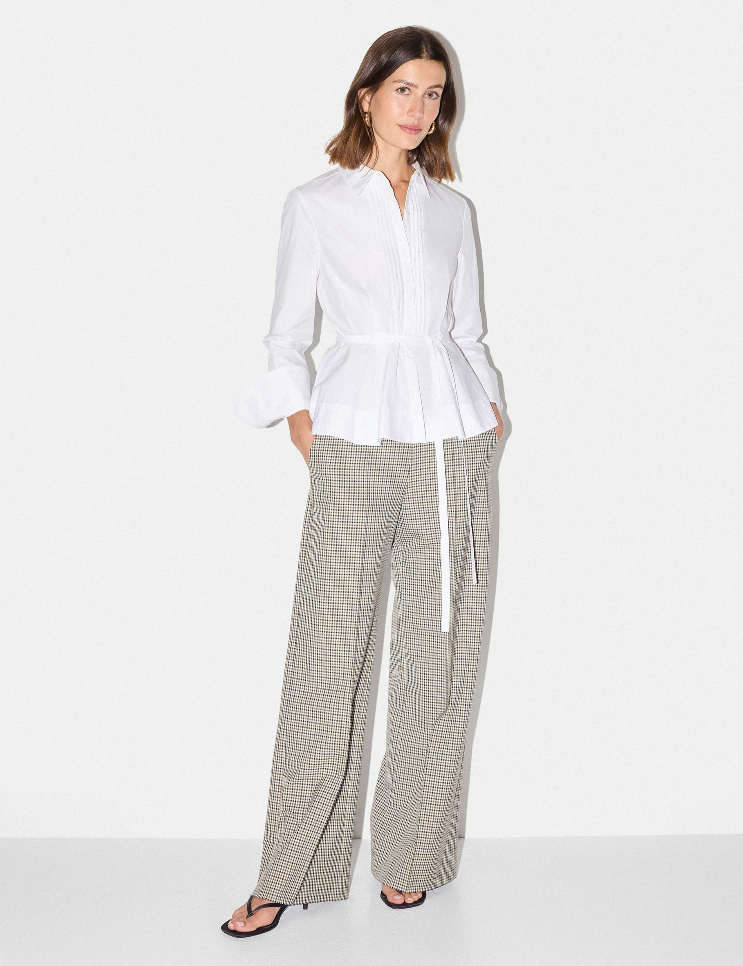 Pure Cotton Collared Peplum Shirt 7 of 7