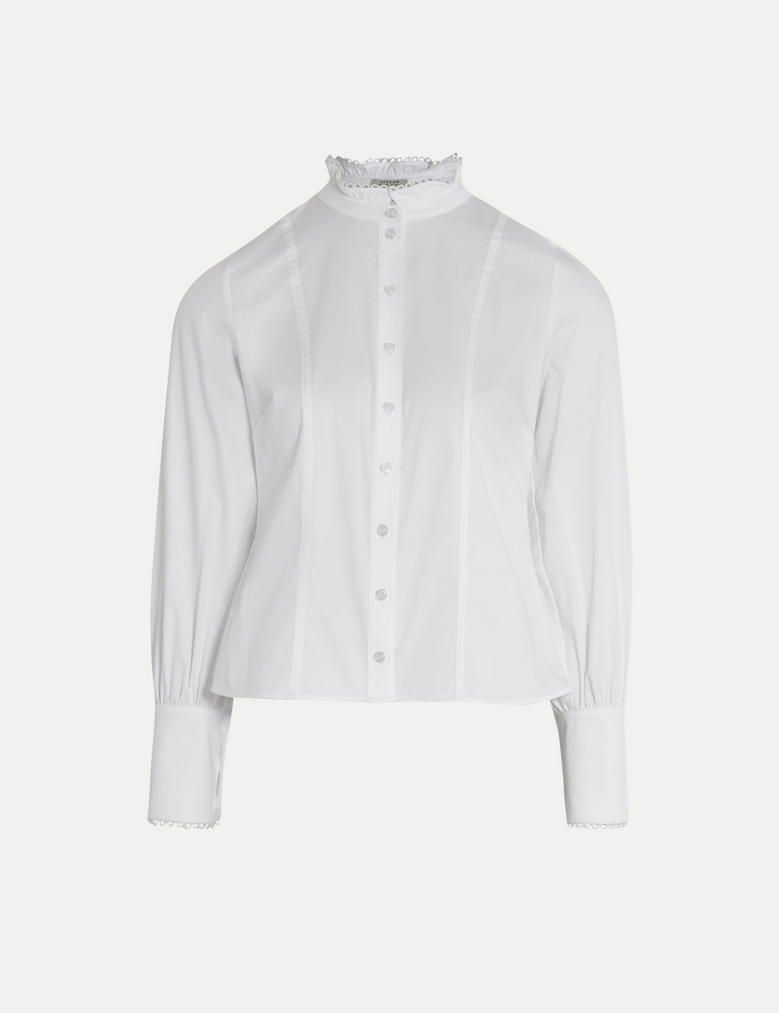 Pure Cotton Collared Peplum Shirt 2 of 7