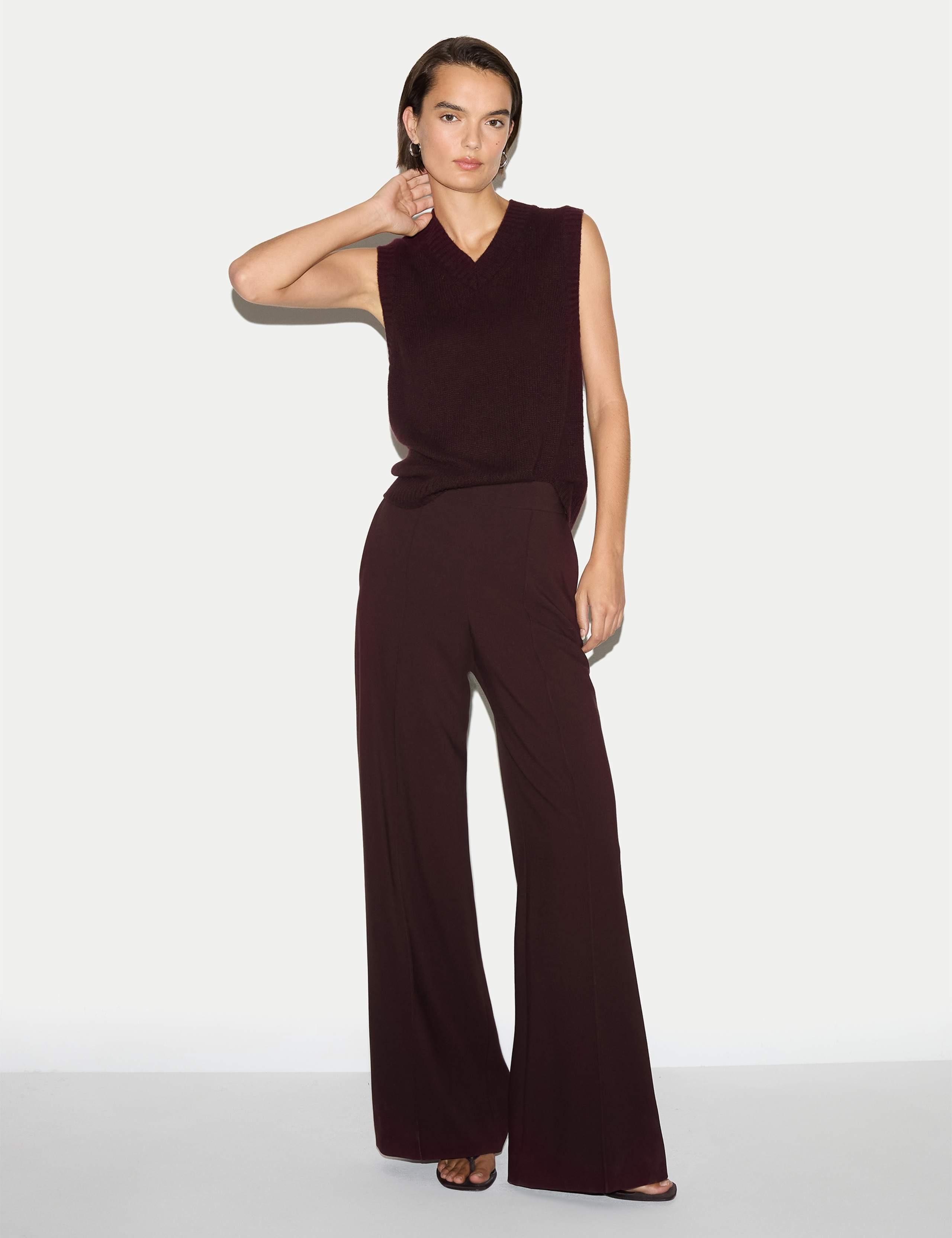 Pure Cashmere V-Neck Knitted Vest 3 of 6