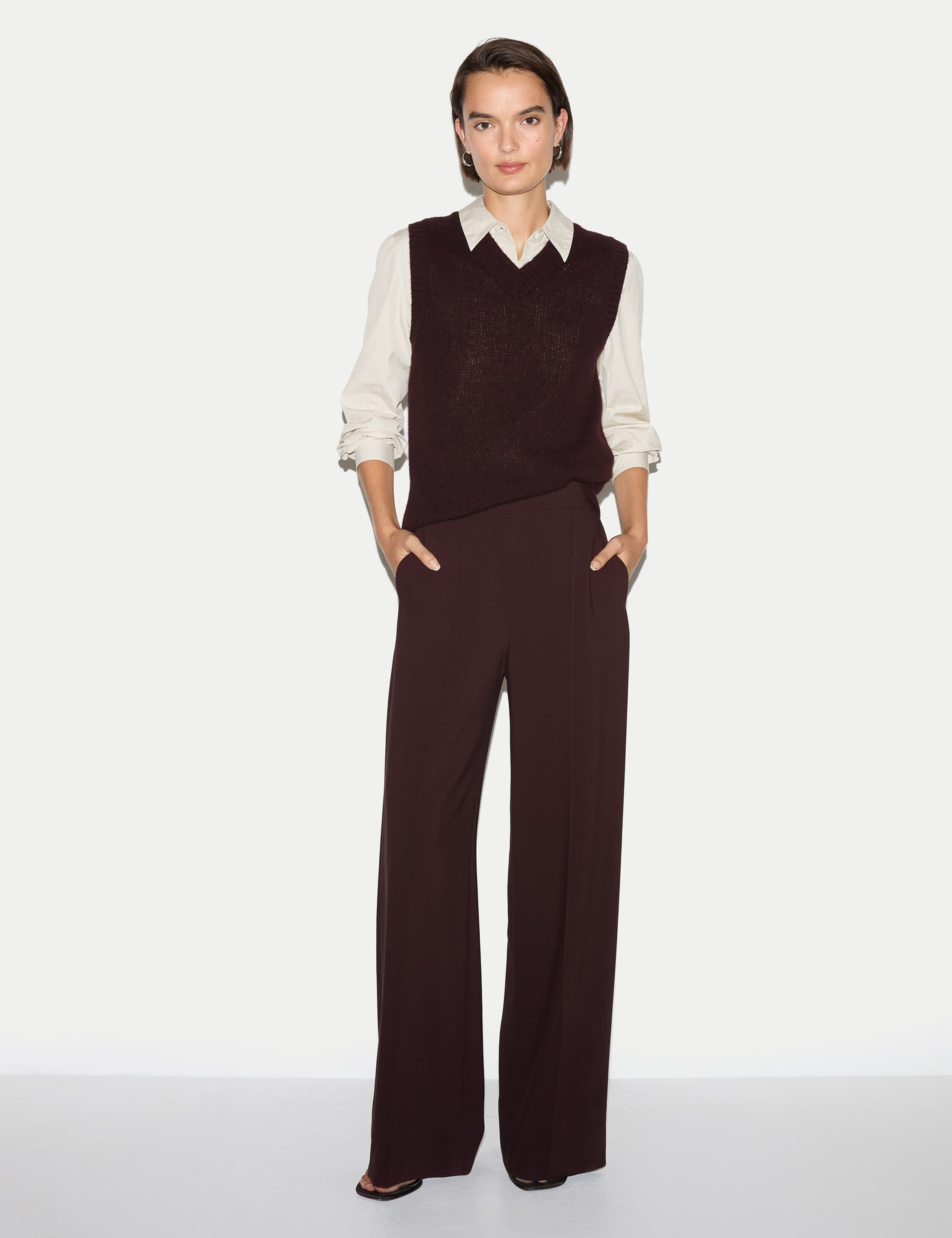 Pure Cashmere V-Neck Knitted Vest 6 of 6