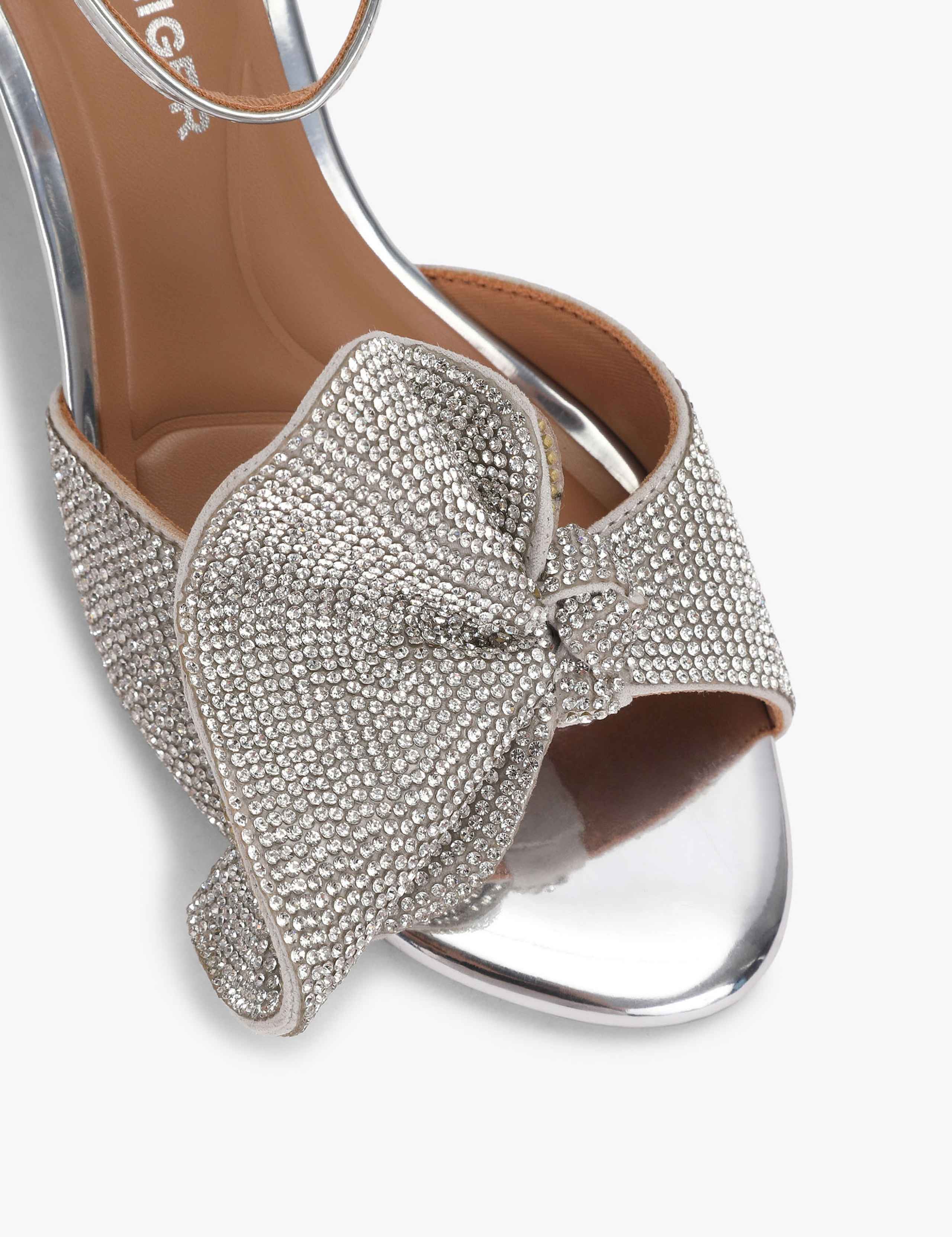 Sparkle Ankle Strap Block Heel Shoes 3 of 4
