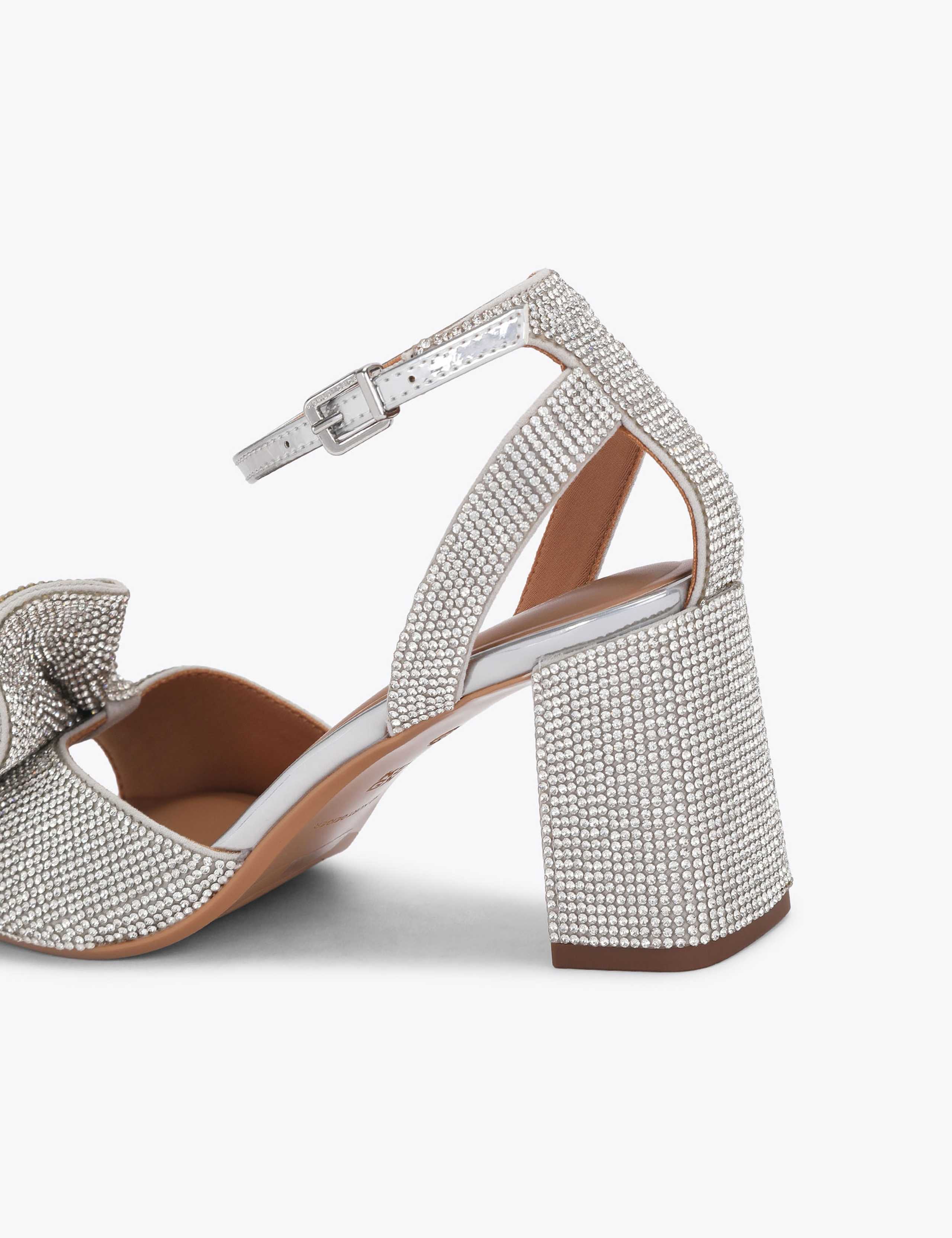 Sparkle Ankle Strap Block Heel Shoes 4 of 4