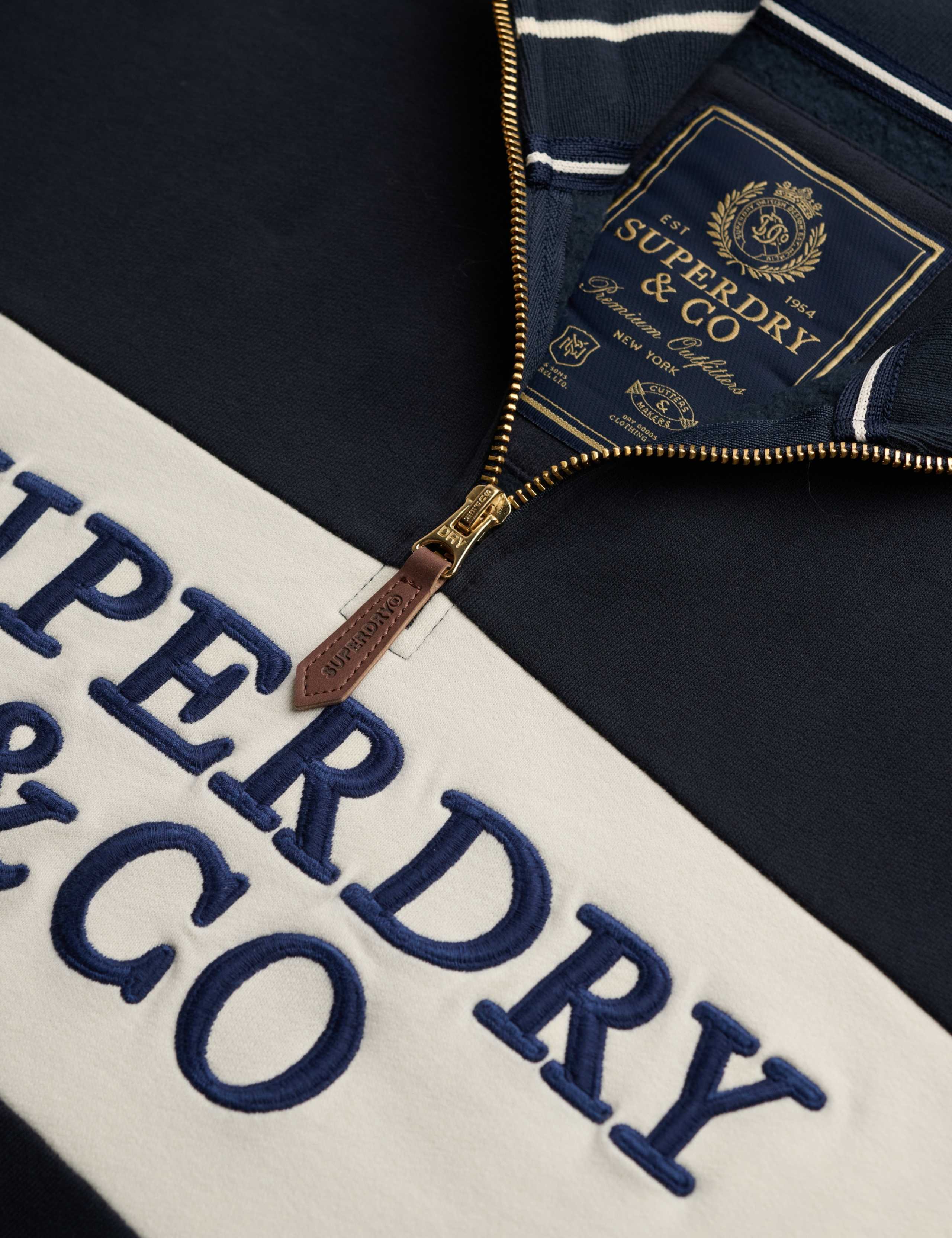 Cotton Rich Logo Half Zip Sweatshirt 6 of 6