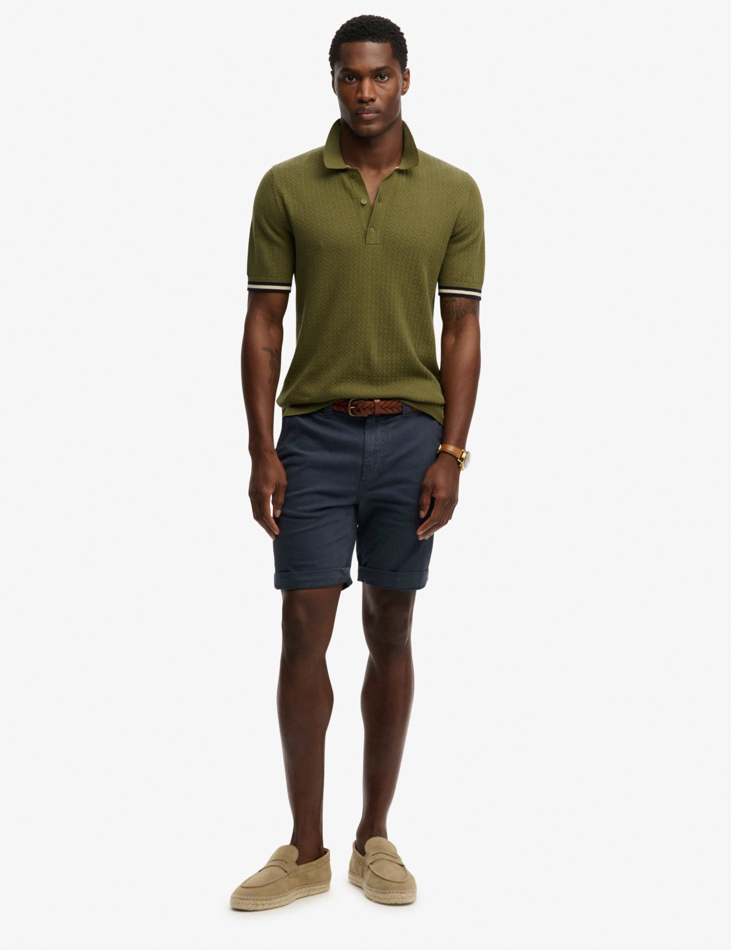 Pure Cotton Textured Polo Shirt 3 of 7