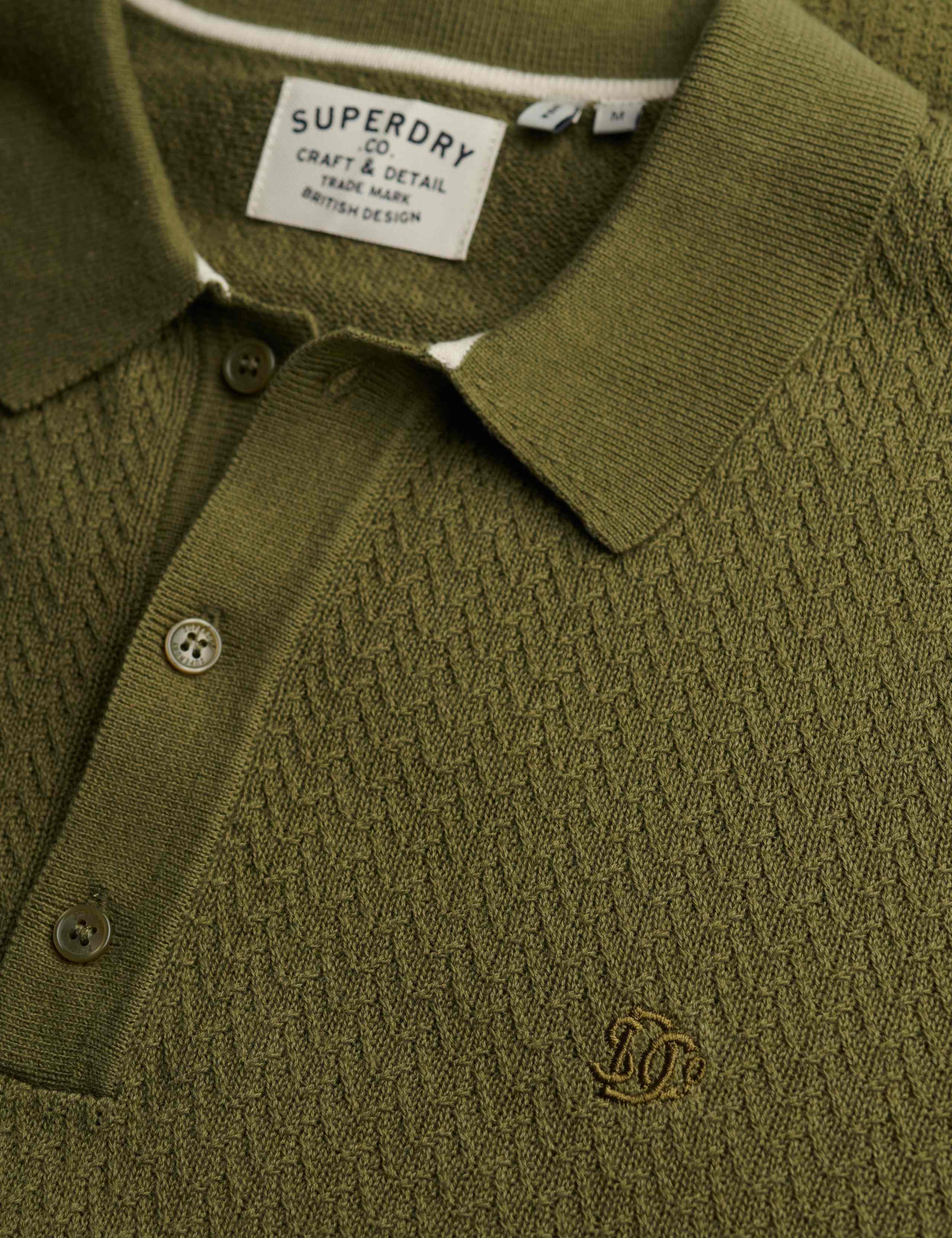 Pure Cotton Textured Polo Shirt 7 of 7