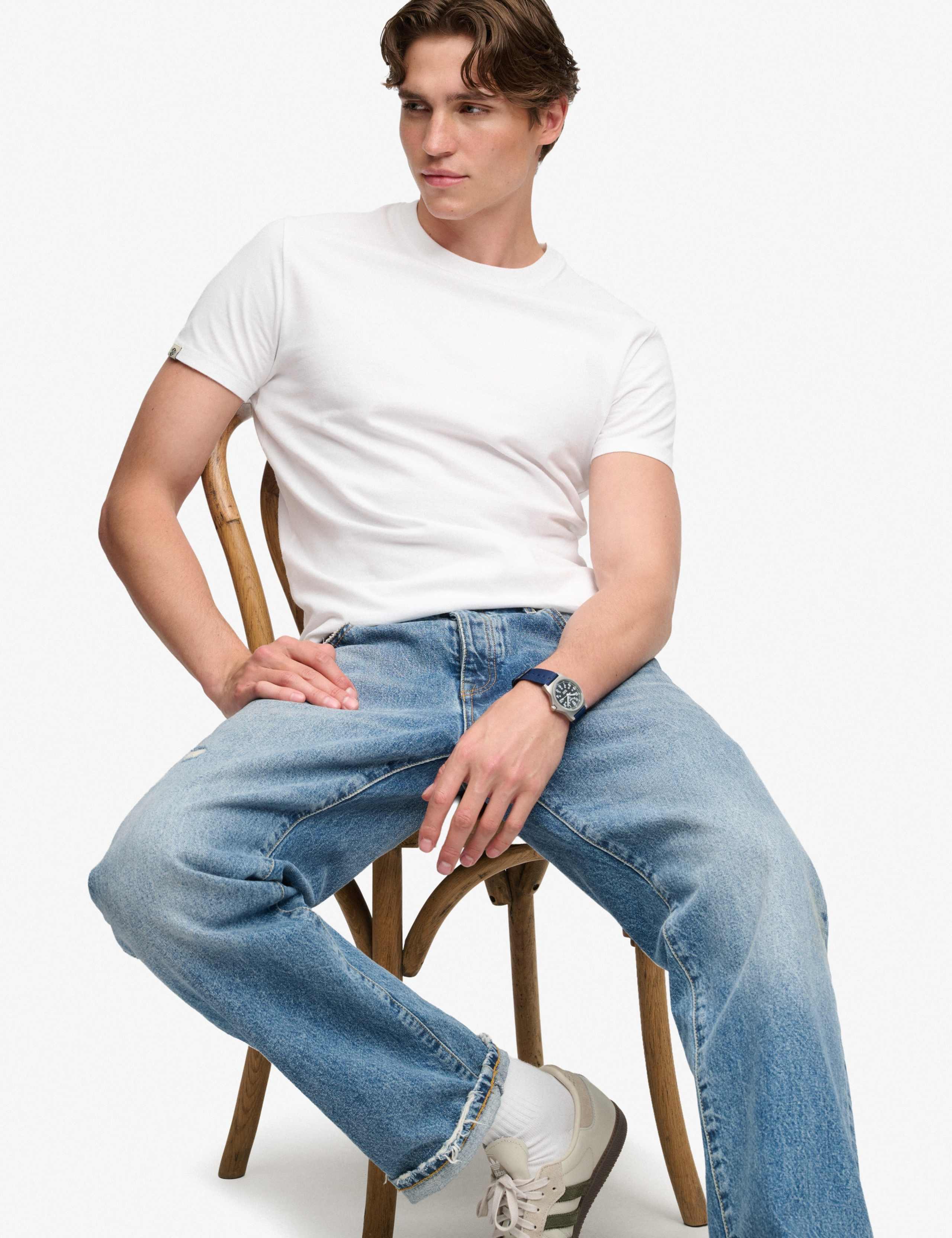 Slim Fit Pure Cotton Embroidered Logo T-Shirt 3 of 7
