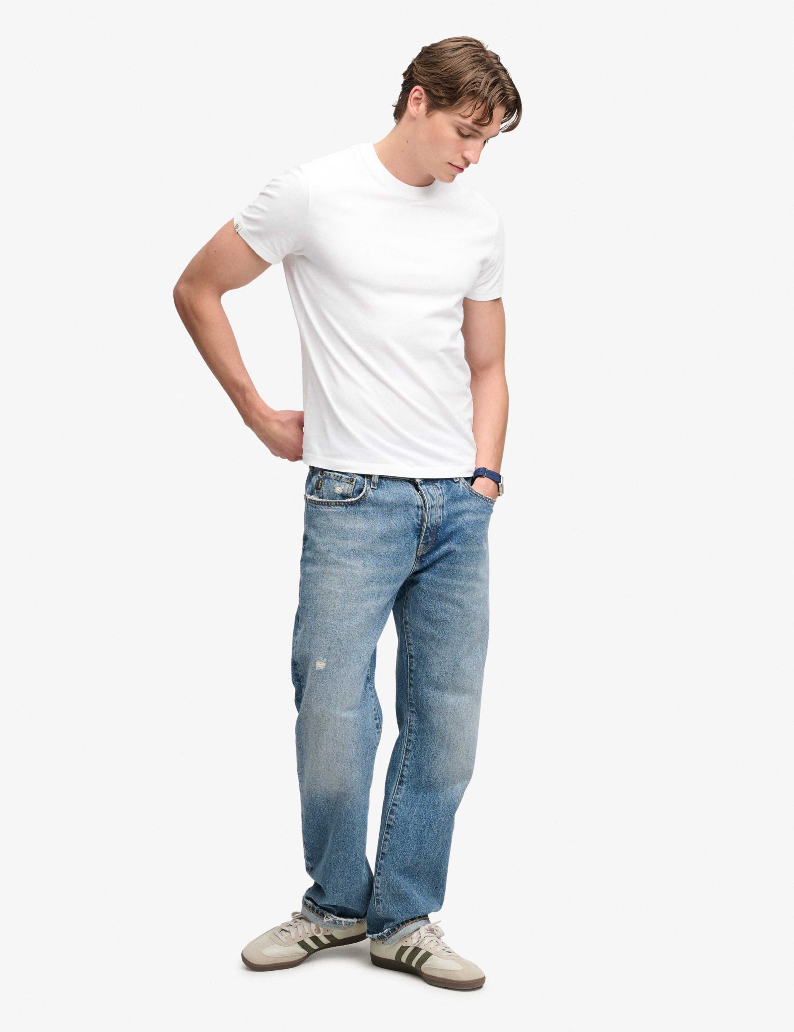 Slim Fit Pure Cotton Embroidered Logo T-Shirt 5 of 7