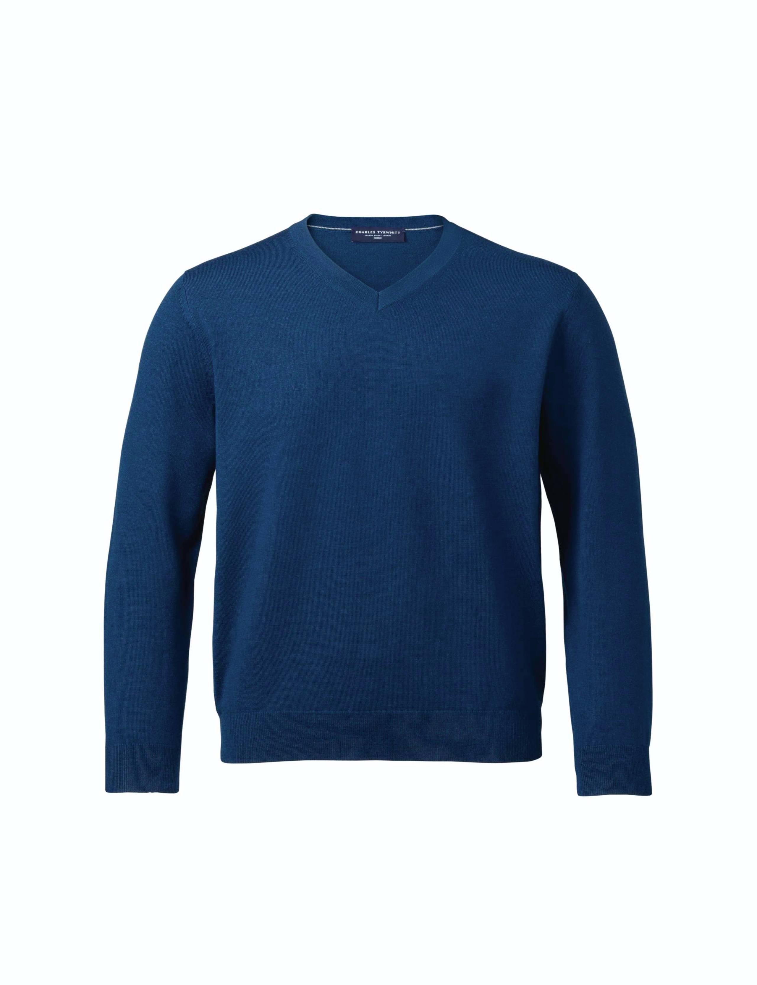 Pure Merino Wool V-Neck Jumper 3 of 5