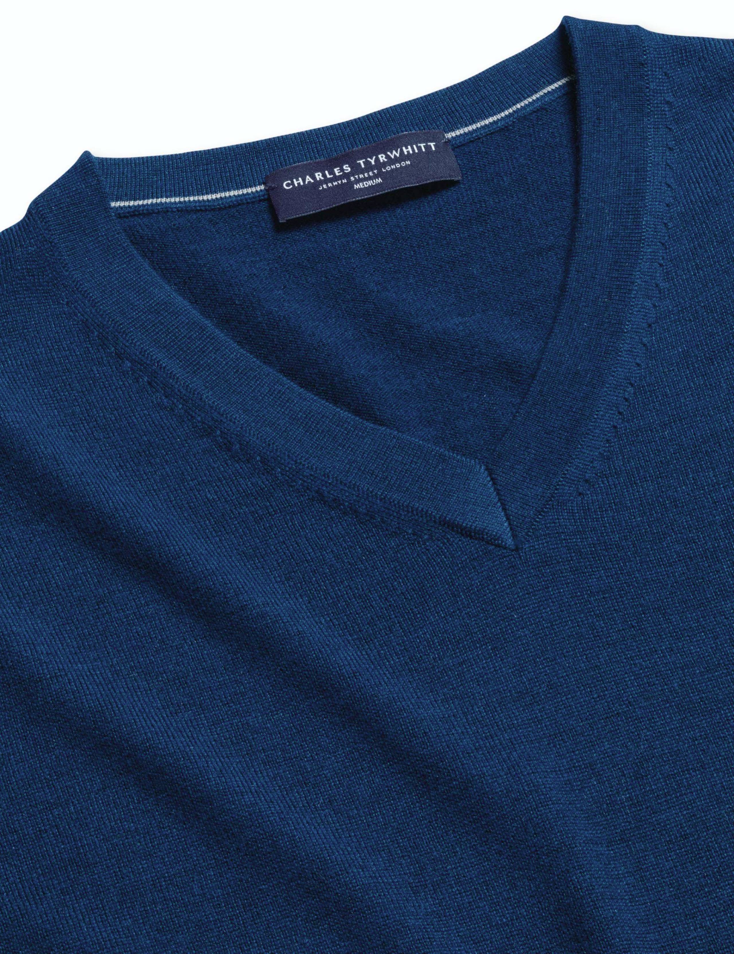Pure Merino Wool V-Neck Jumper 4 of 5