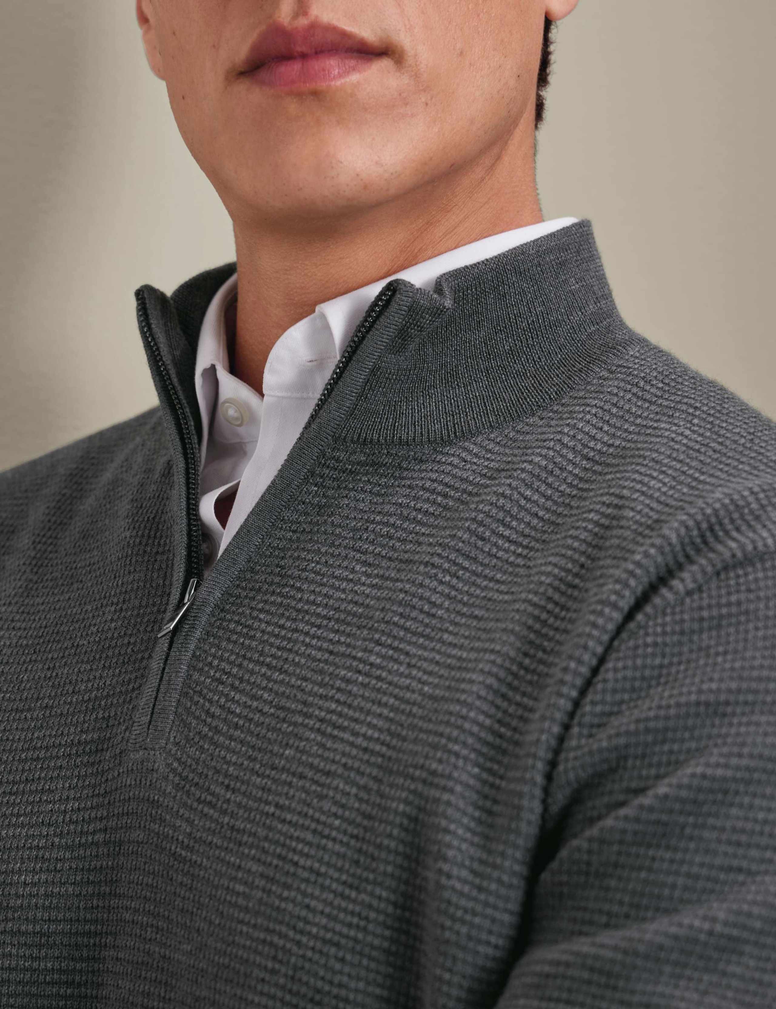 Pure Merino Wool Half-Zip Jumper 2 of 5