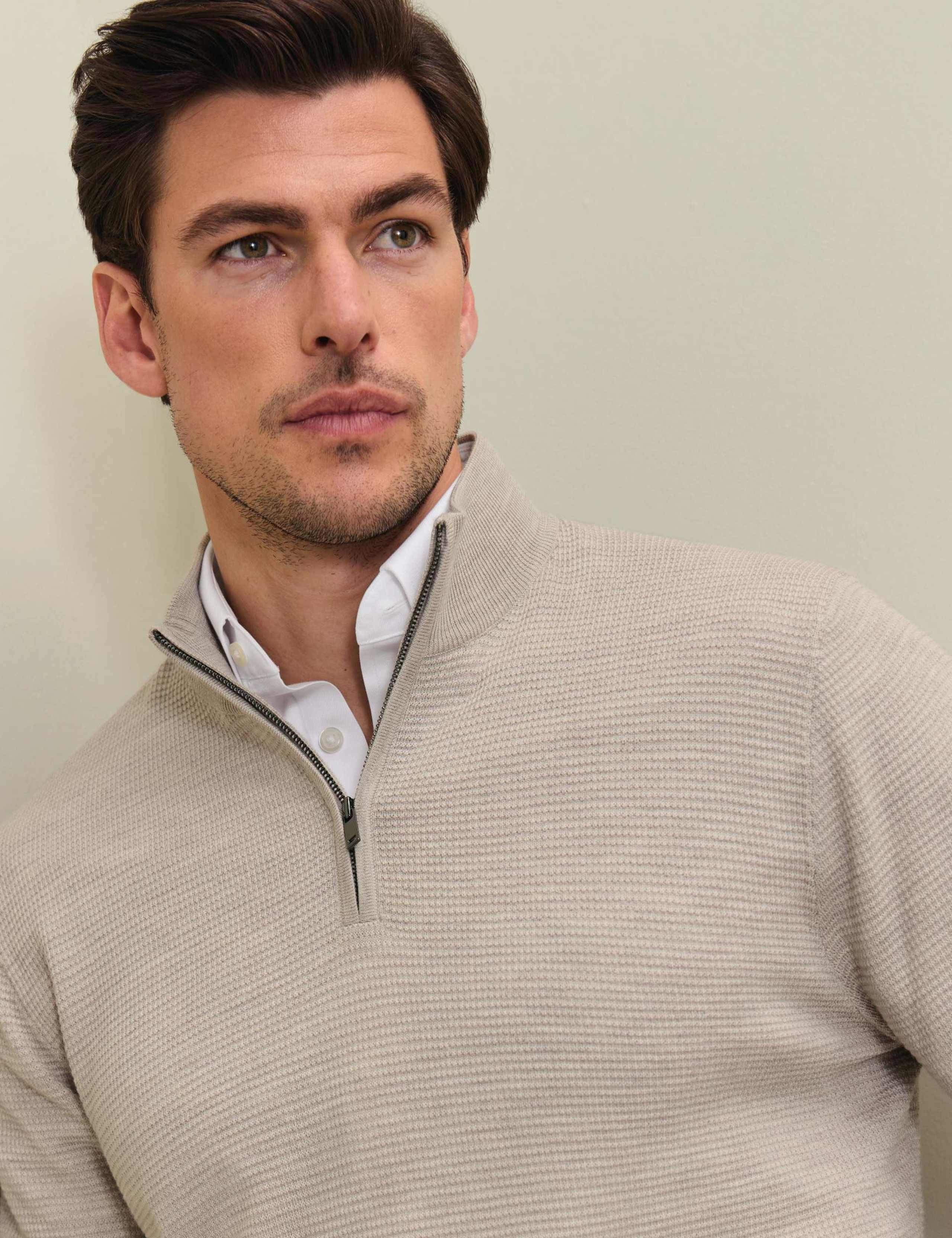 Pure Merino Wool Half Zip Jumper 2 of 6