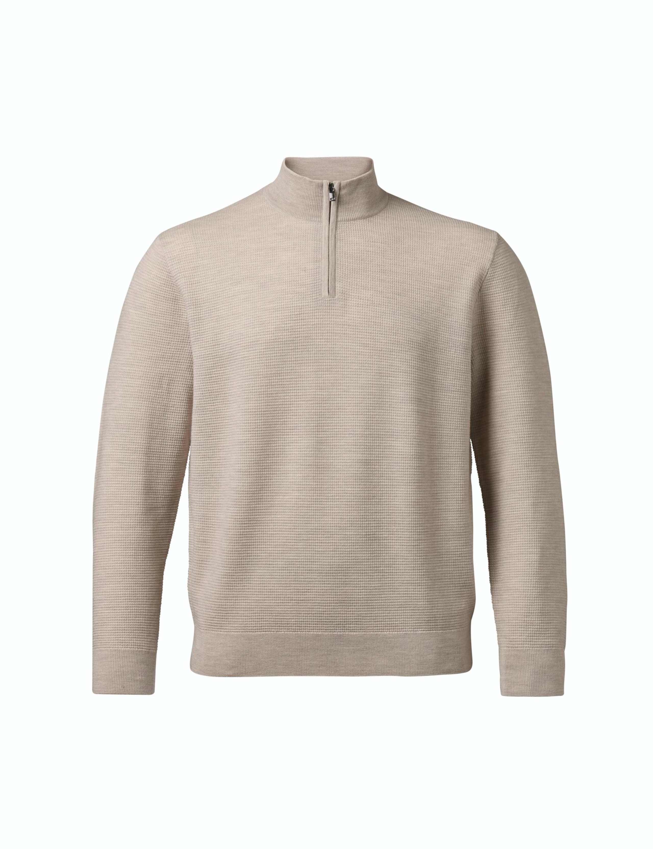 Pure Merino Wool Half Zip Jumper 4 of 6