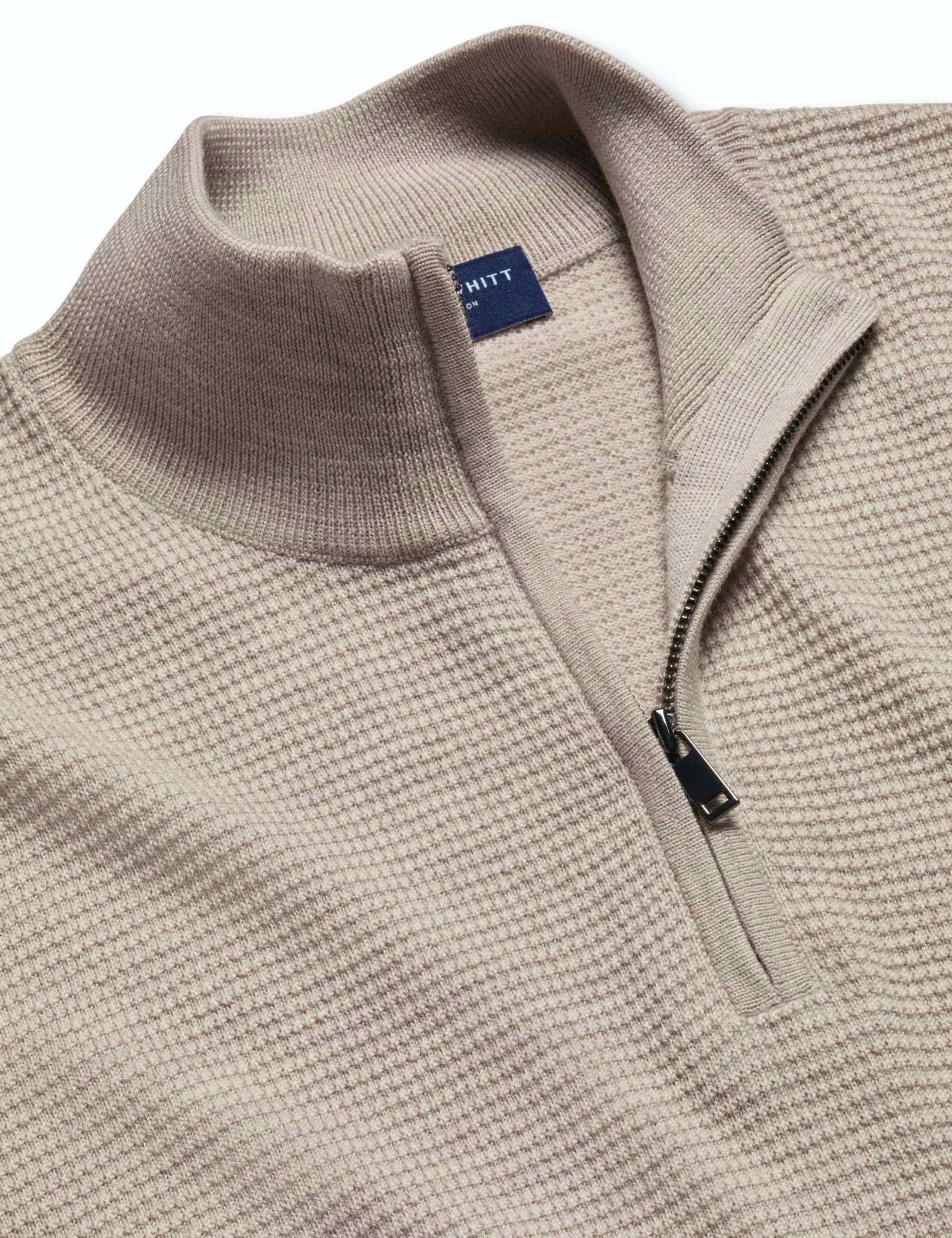 Pure Merino Wool Half Zip Jumper 5 of 6