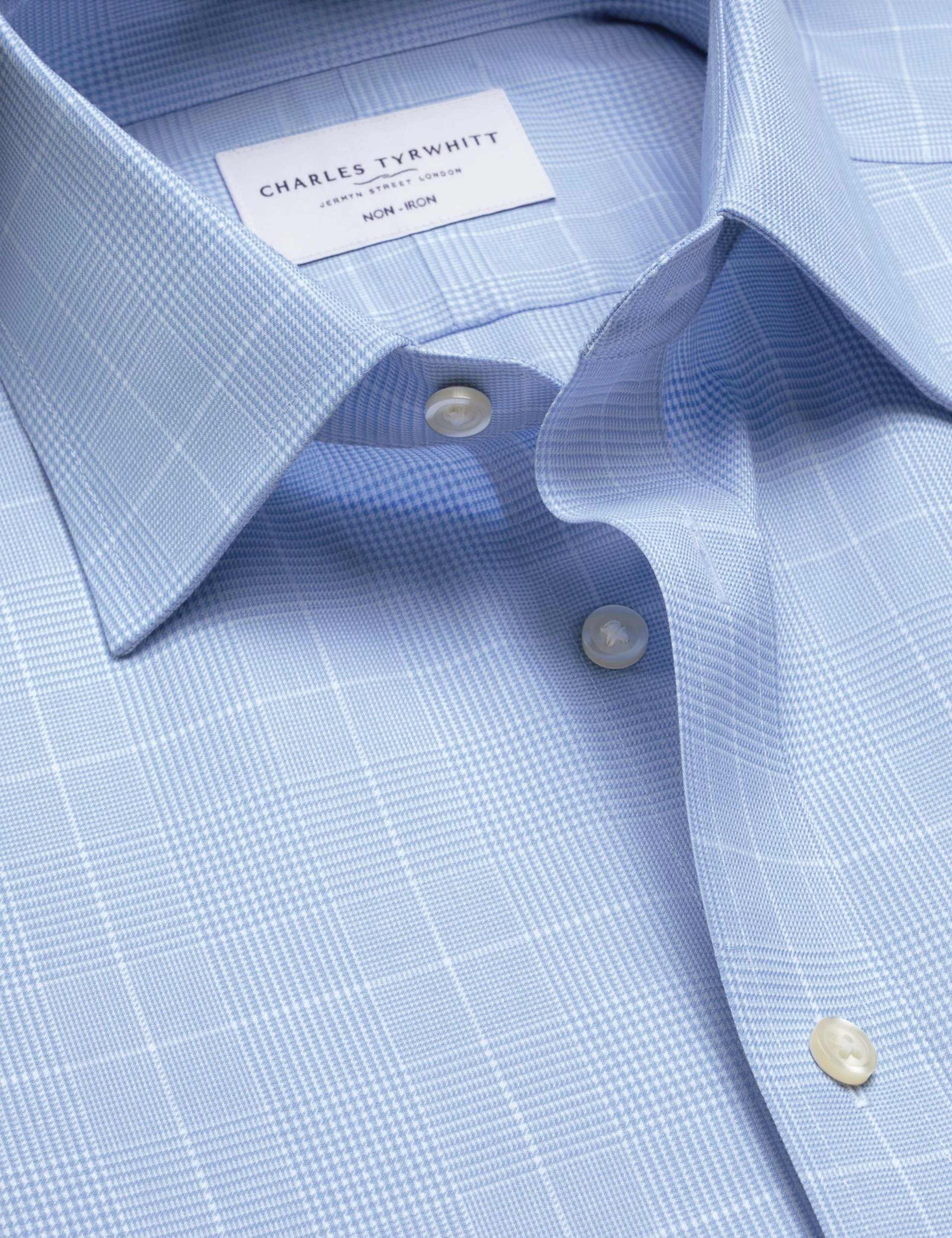 Slim Fit Non Iron Pure Cotton Check Shirt 5 of 6